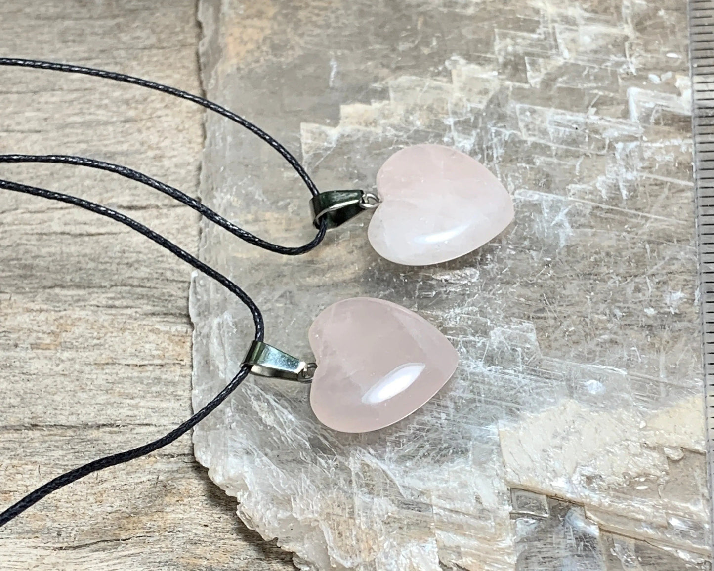 Rose Quartz Heart Necklace 1110 Shop Wholesale Crystals