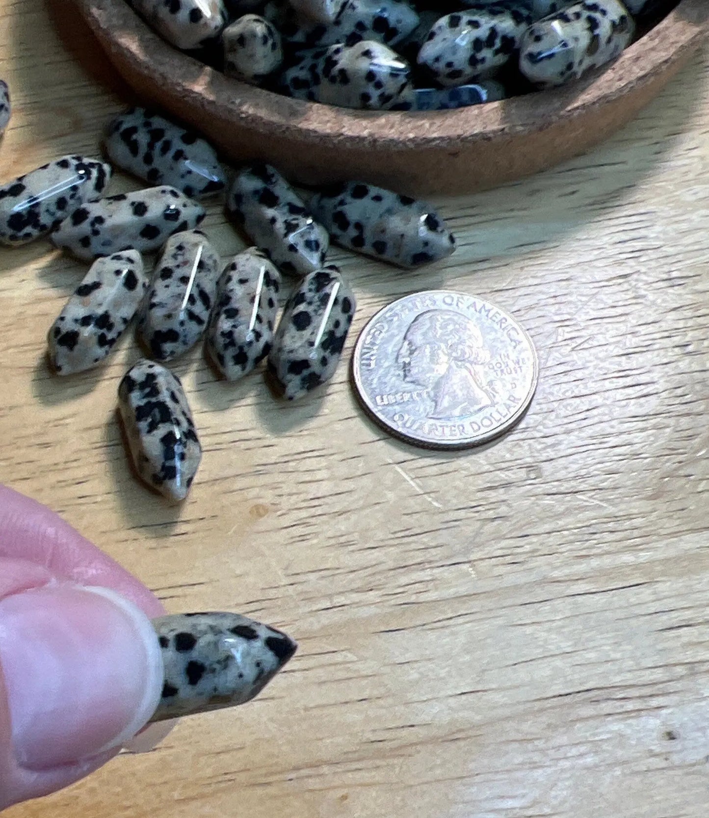 Dalmatian Jasper Double Terminated Crystal Point (Approx. 3/4") T-0067 Shop Wholesale Crystals