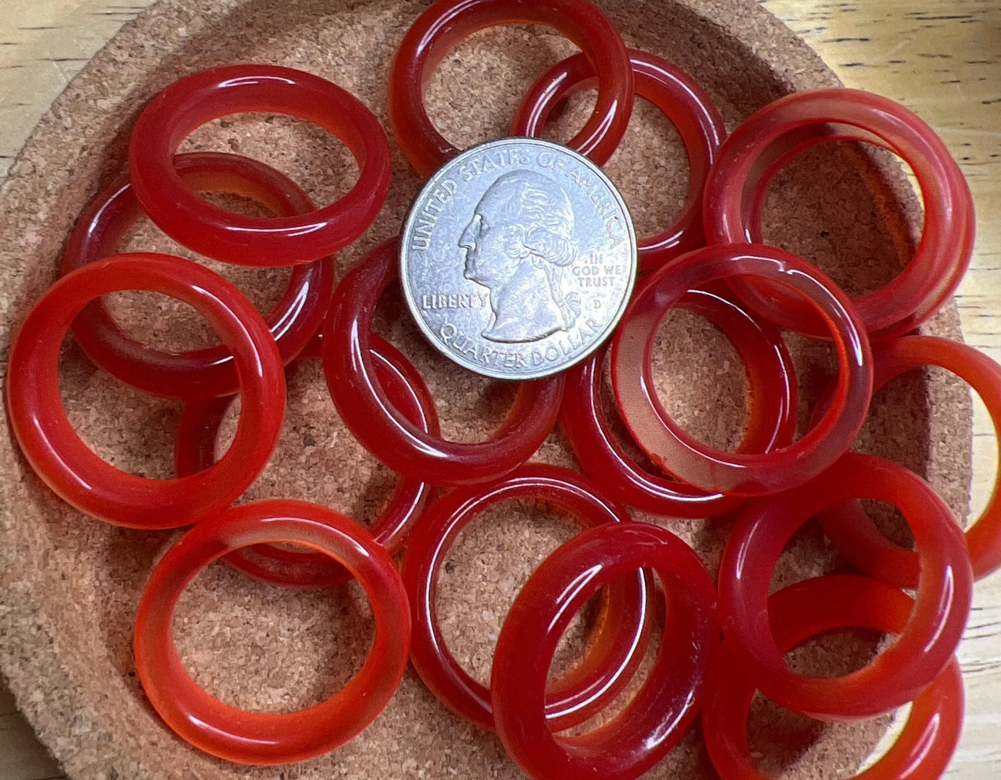 Red Fiber Optic Cats Eye Stone Ring RNG-0053 Size 9 Shop Wholesale Crystals