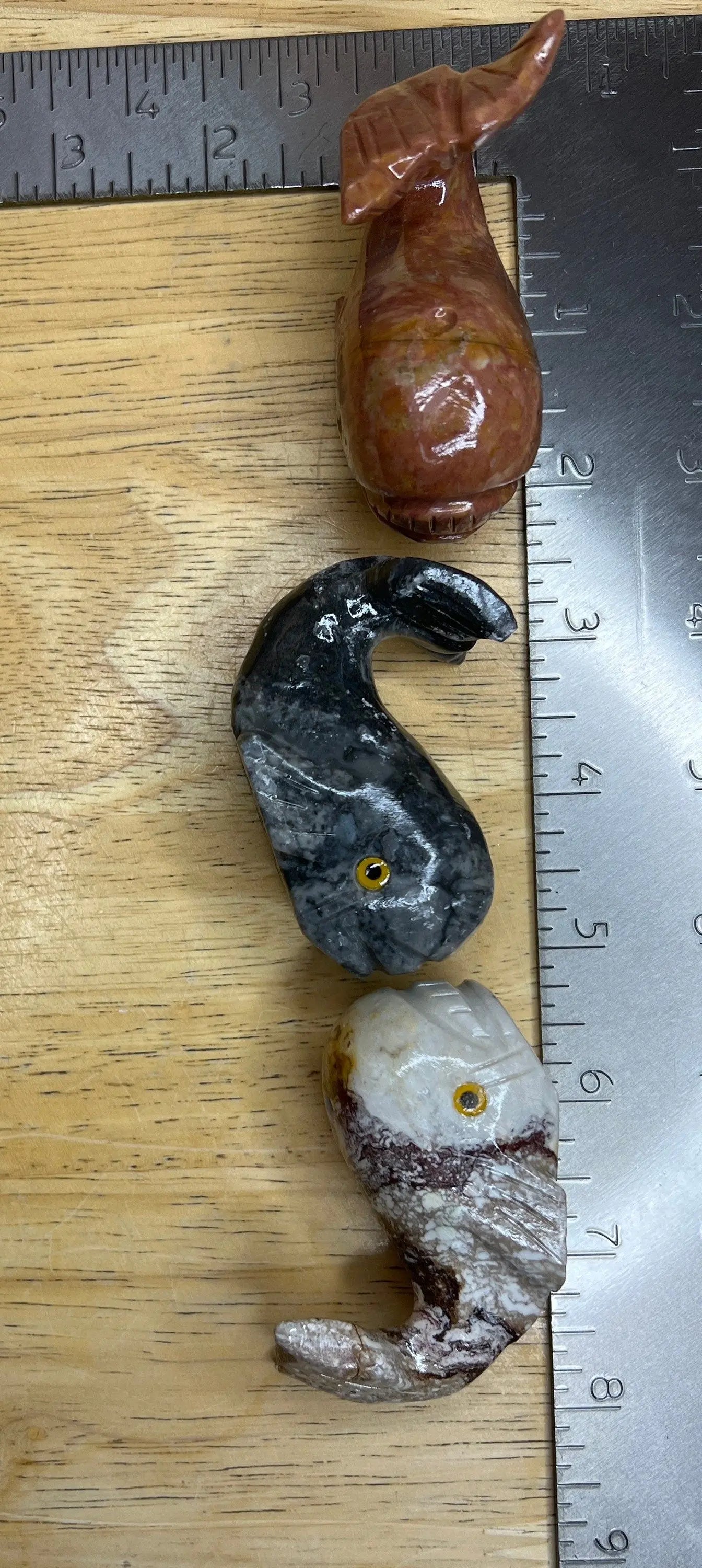 Whale Carved Soapstone (Approx. 2 3/4”) 0813 Shop Wholesale Crystals