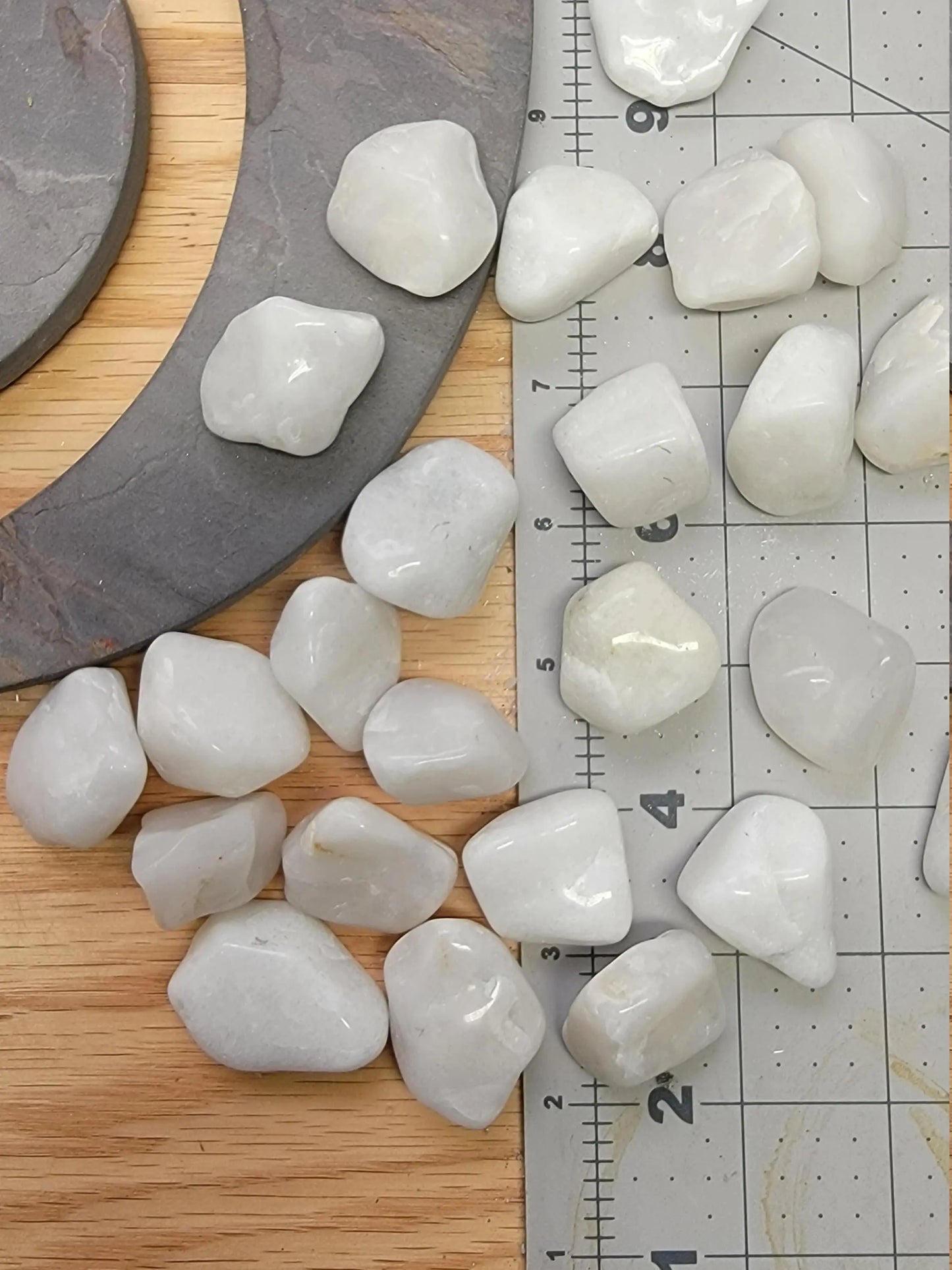 White Quartz Tumbled Stone BIN-1354 (Approx. 1 1/4”- 1 3/4”) Shop Wholesale Crystals