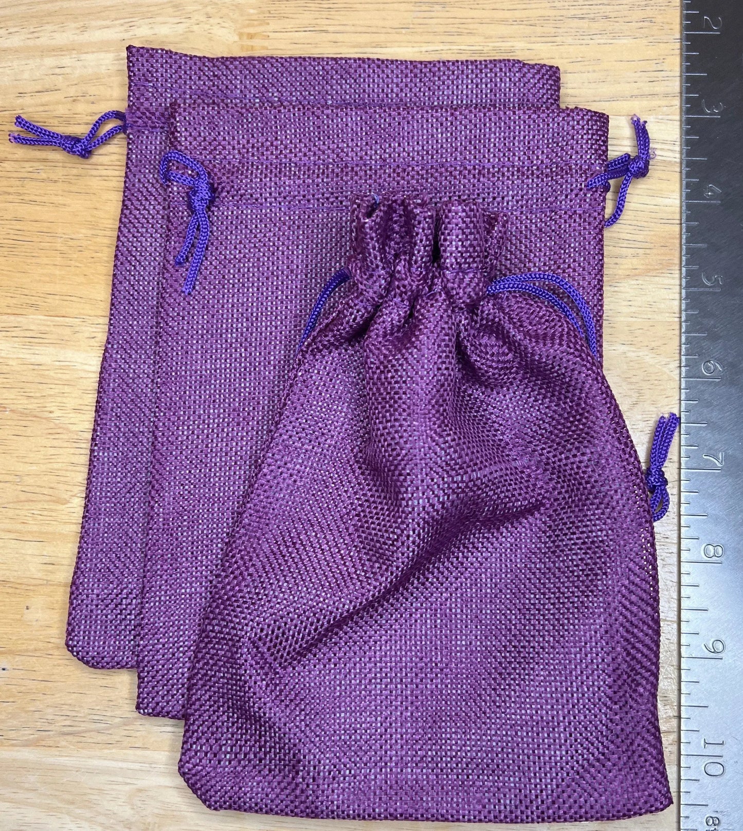 Purple Tweed Bag (Large) BAG-0036 5"x7" Shop Wholesale Crystals
