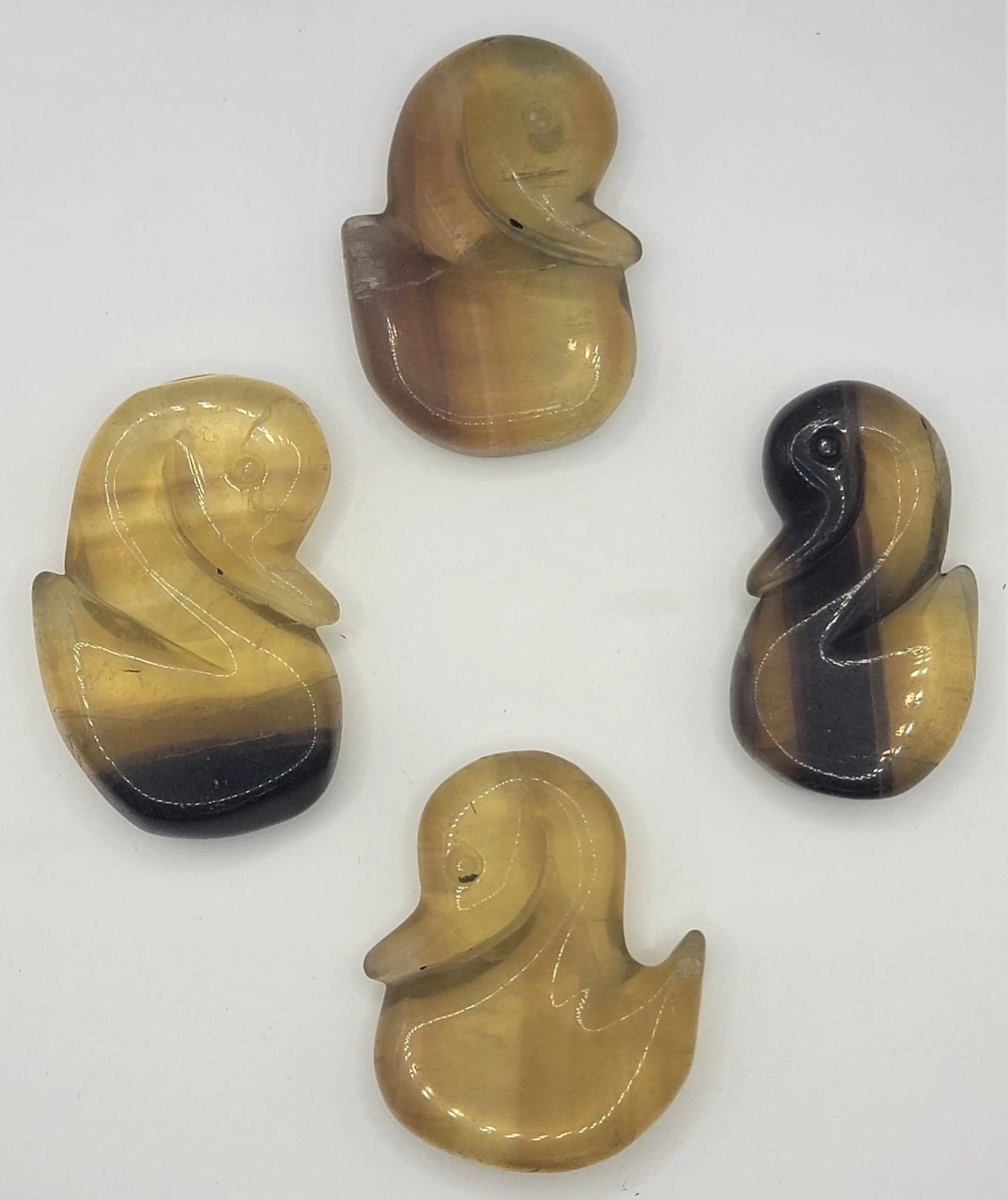 Yellow Fluorite Swan Carving (Approx. 1 5/8" - 2 1/2") 0067 Shop Wholesale Crystals