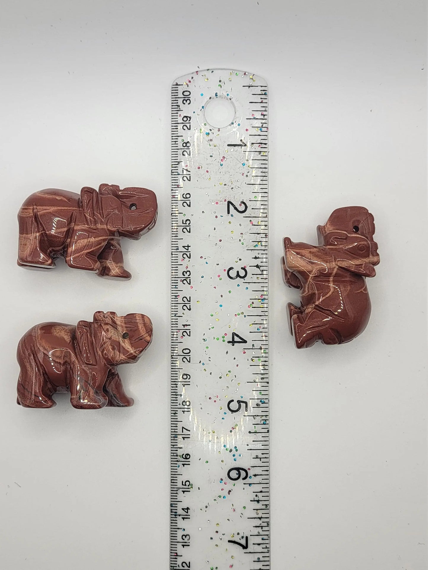Snakeskin Jasper Carved Elephant (Approx. 2") 0209 Shop Wholesale Crystals