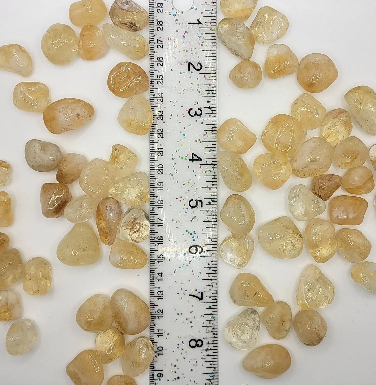 Citrine, Polished Tumbled Crystal (Approx. 5/8" - 1") Yellow Stone, for Wire Wrapping or Crystal Grid Supply BIN-1294 Shop Wholesale Crystals