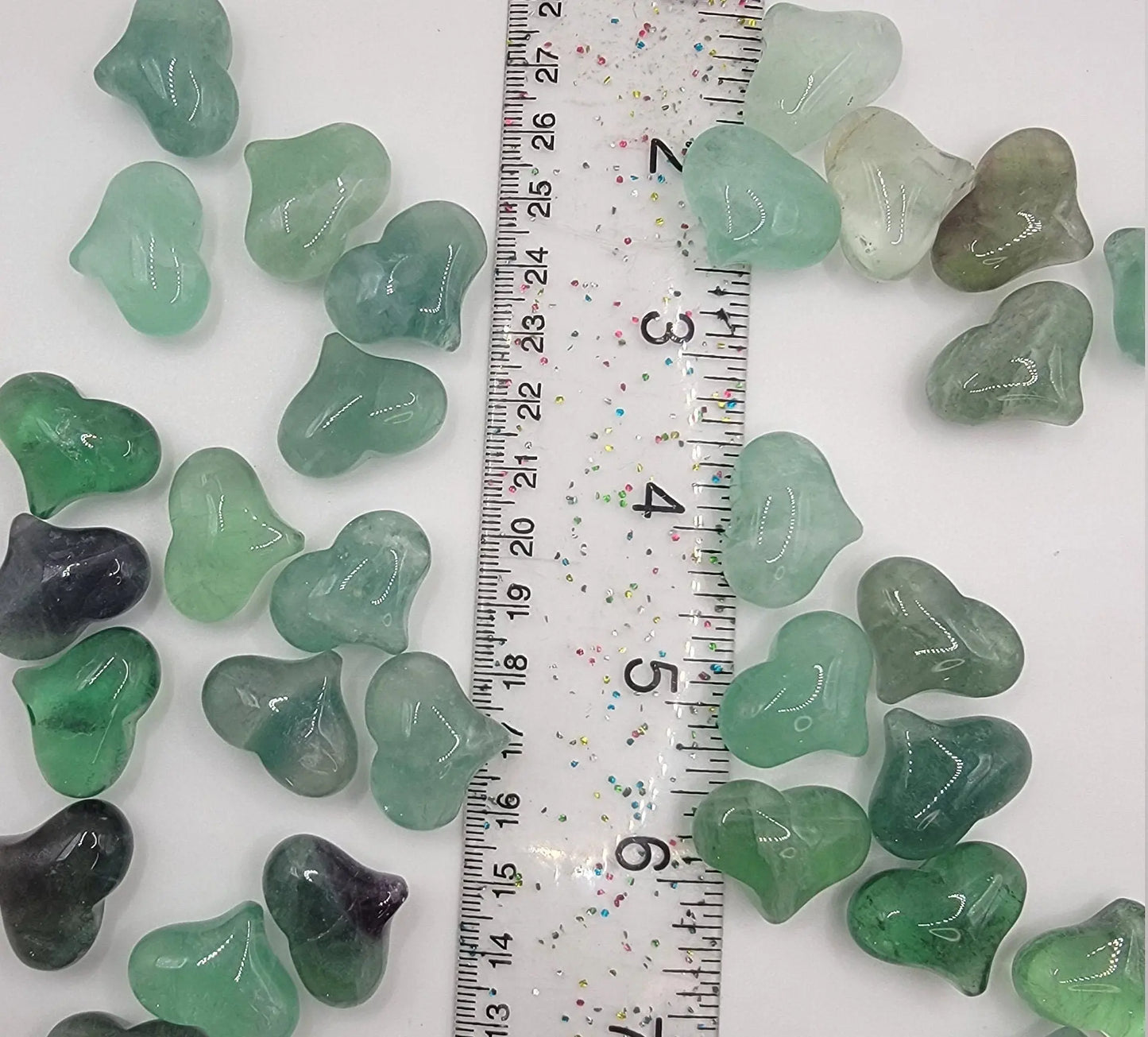 Fluorite Puffy Heart 0537 (Approx. 3/4”x 1”) Shop Wholesale Crystals