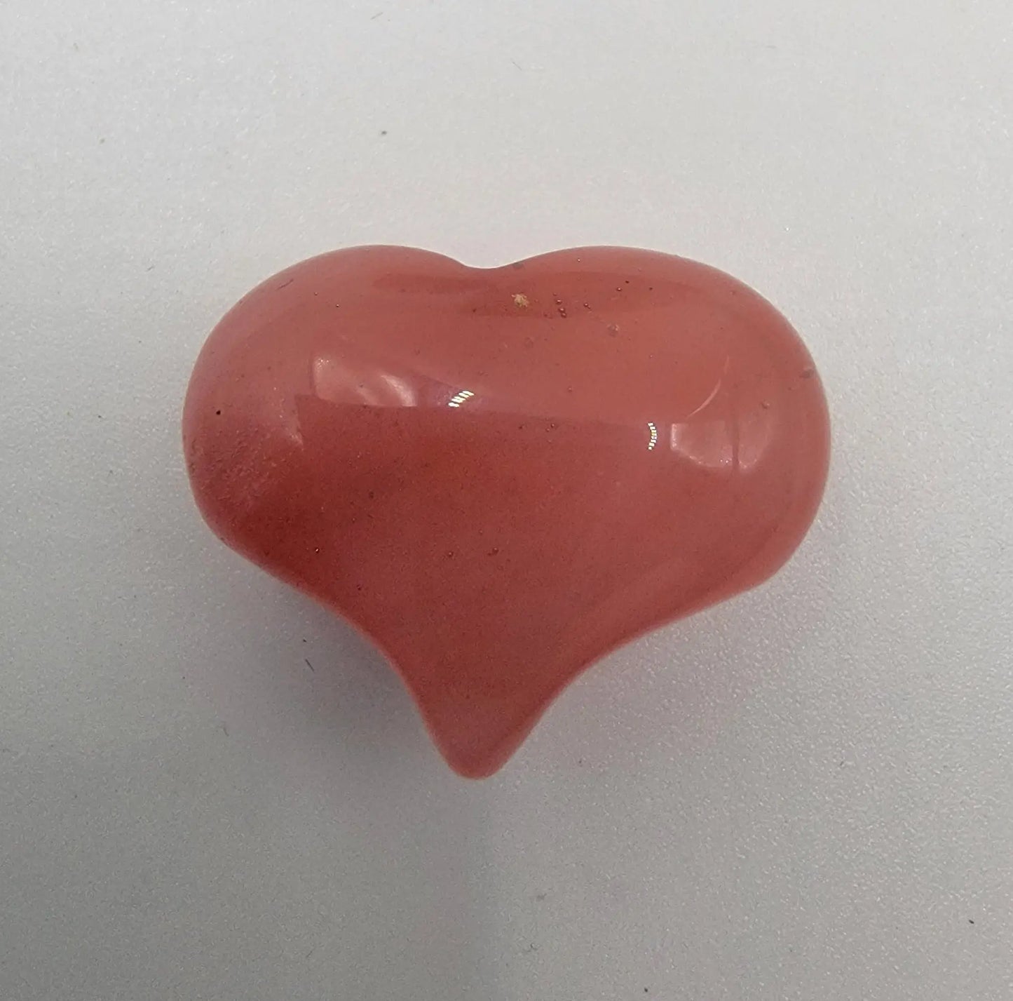 Cherry Quartz Puffy Heart 0532-B (Approx. 3/4”x 1”) Shop Wholesale Crystals