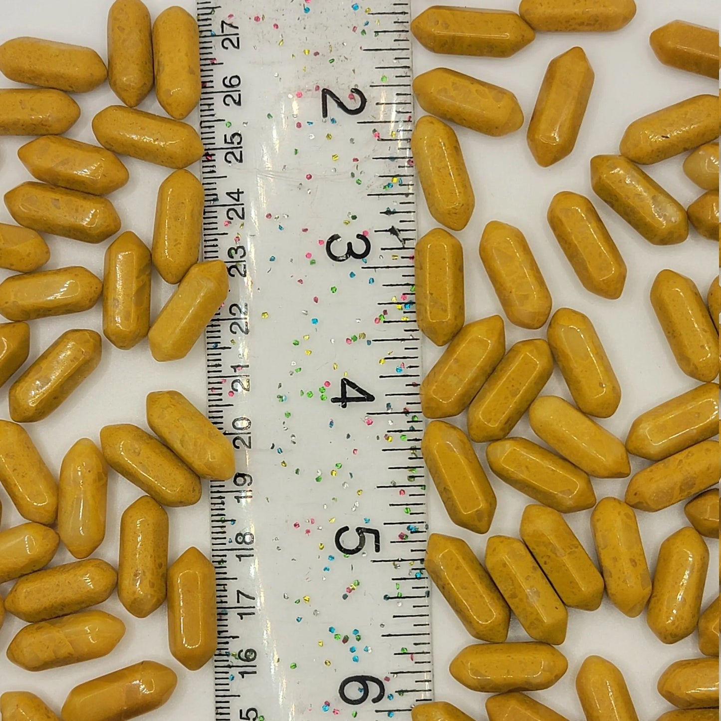 Yellow Jasper Double Terminated Crystal Point (Approx. 3/4") T-0046 Shop Wholesale Crystals