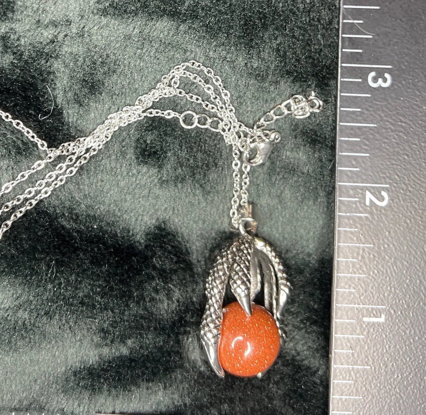 Goldstone Eagle Claw Necklace NCK-2671 Shop Wholesale Crystals