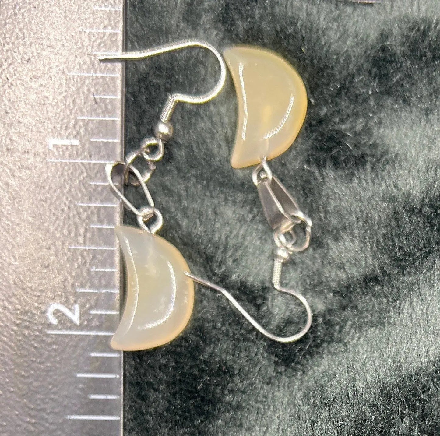 Agate Moon Earrings EAR-0059 Shop Wholesale Crystals
