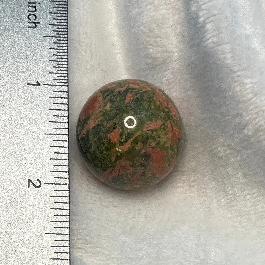 Unakite Jasper Sphere 0417 (Approx. 1”- 1 1/8”) Shop Wholesale Crystals