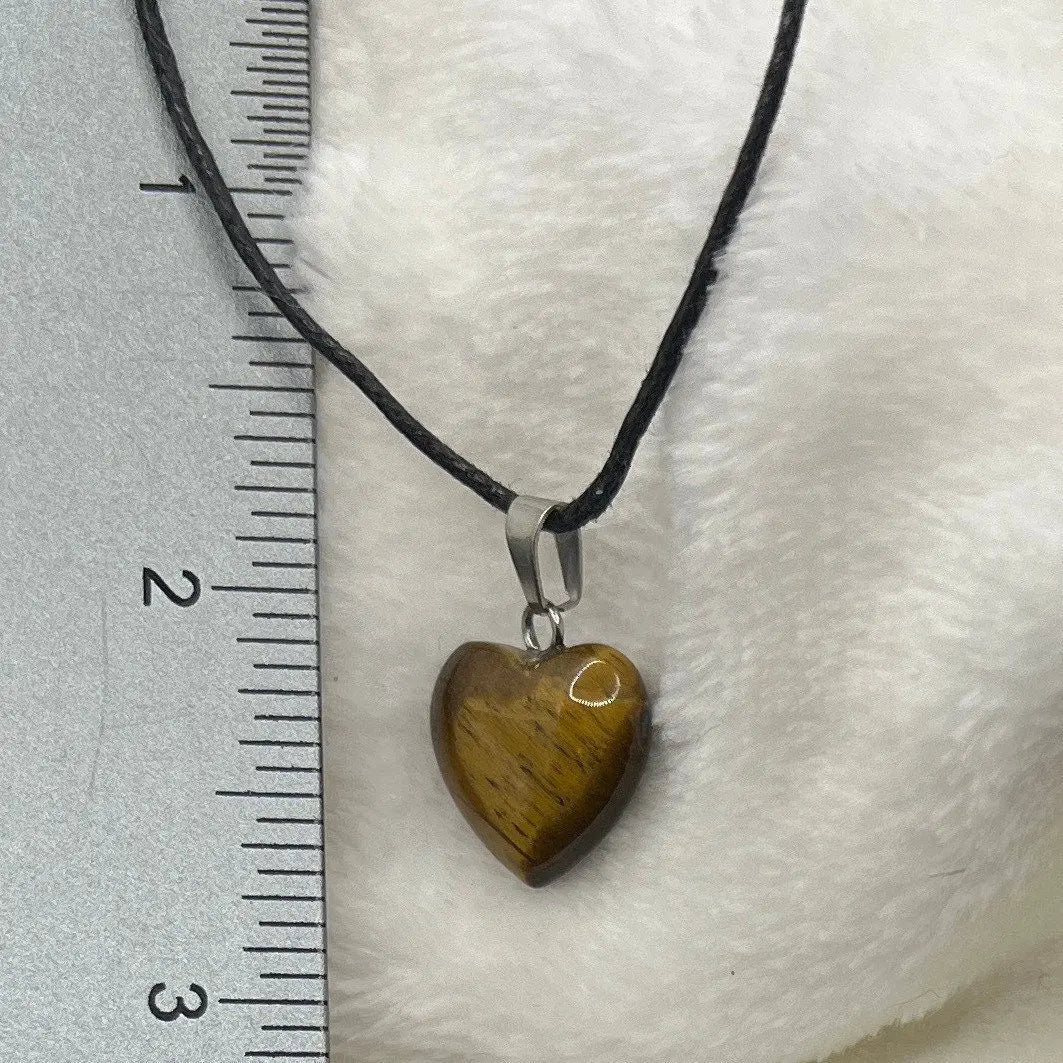 Tigers Eye Heart Necklace NCK-2682 Shop Wholesale Crystals