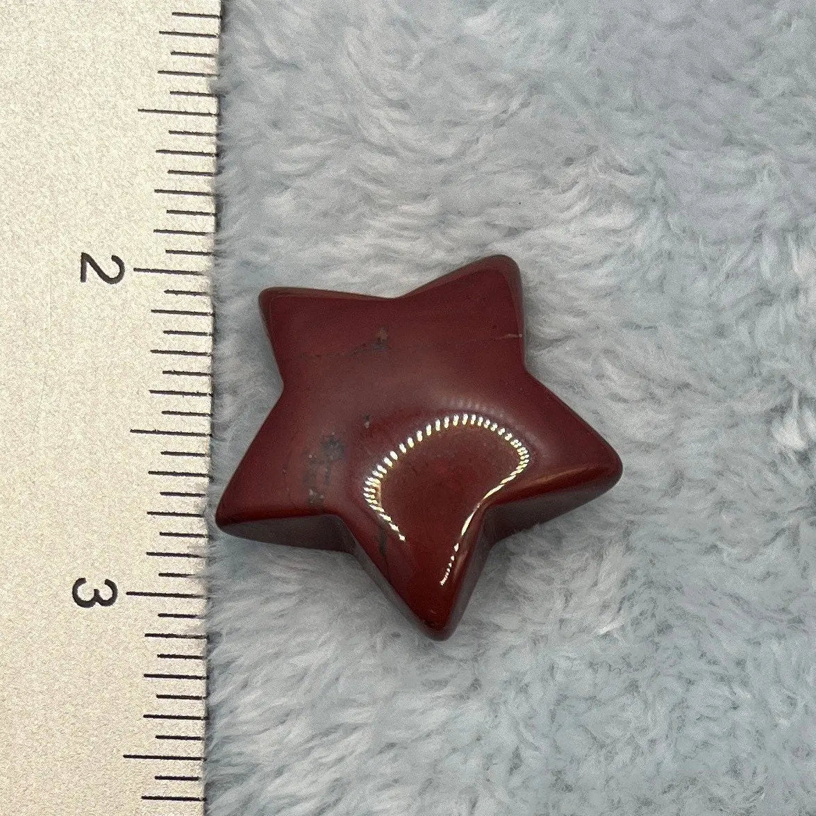 Red Jasper Star 0093 (Approx. 1 1/4”) Shop Wholesale Crystals