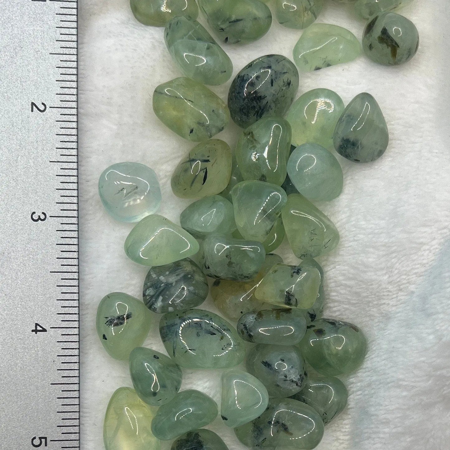 Green Prehnite, Tumbled, Polished Stone (Approx. 1/2”- 1”) Bin-1339 - Shop Wholesale Crystals