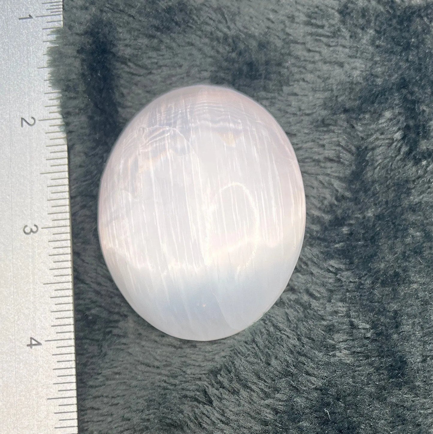 Selenite Palm Stone (Approx. 1 3/4”- 2 1/4”) S-0073 Shop Wholesale Crystals