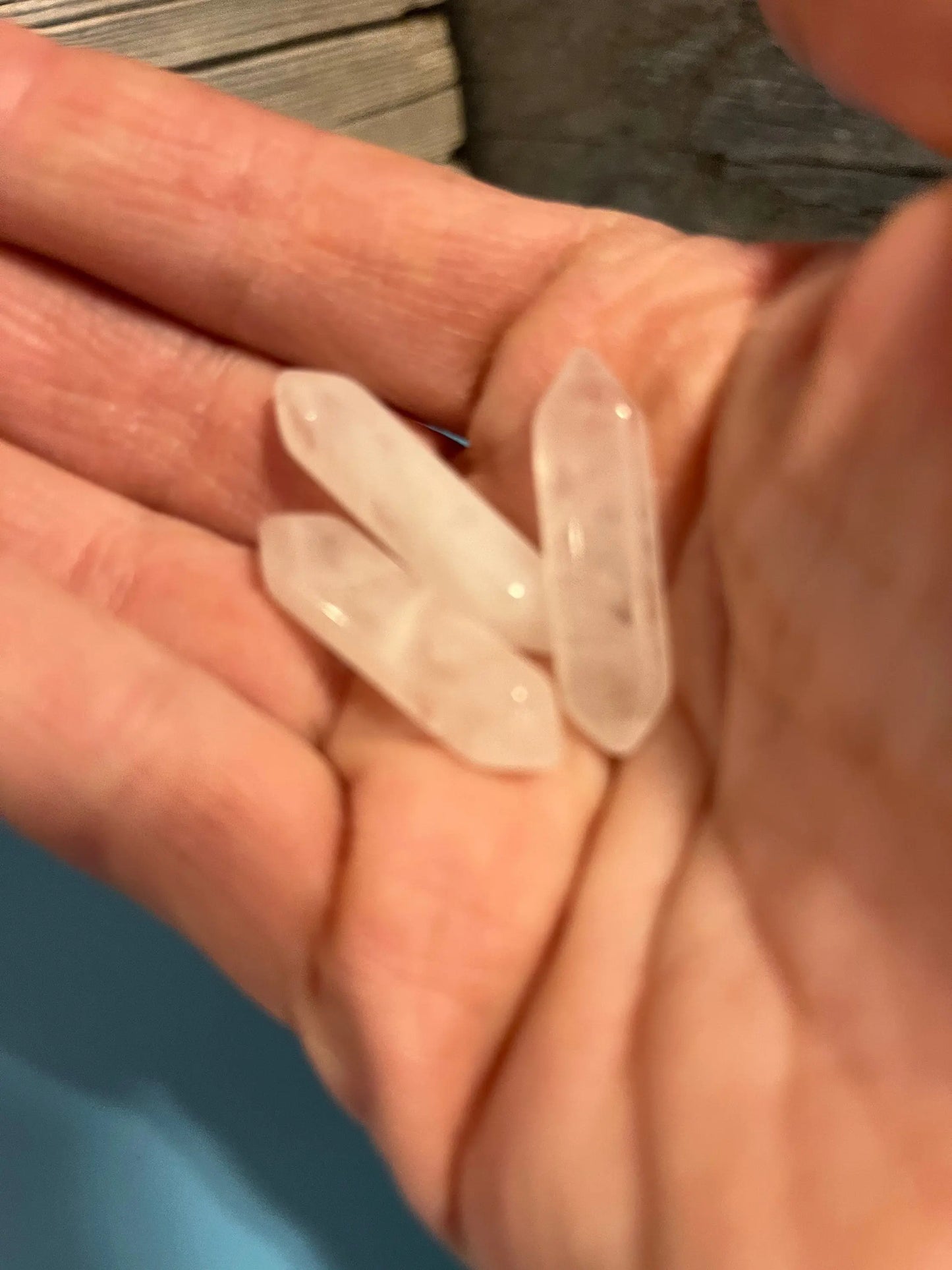 Quartz Double Terminated Point Crystal, ( Approx. 1 1/8” long) One Crystal, Metaphysical Quartz T-0049 Shop Wholesale Crystals