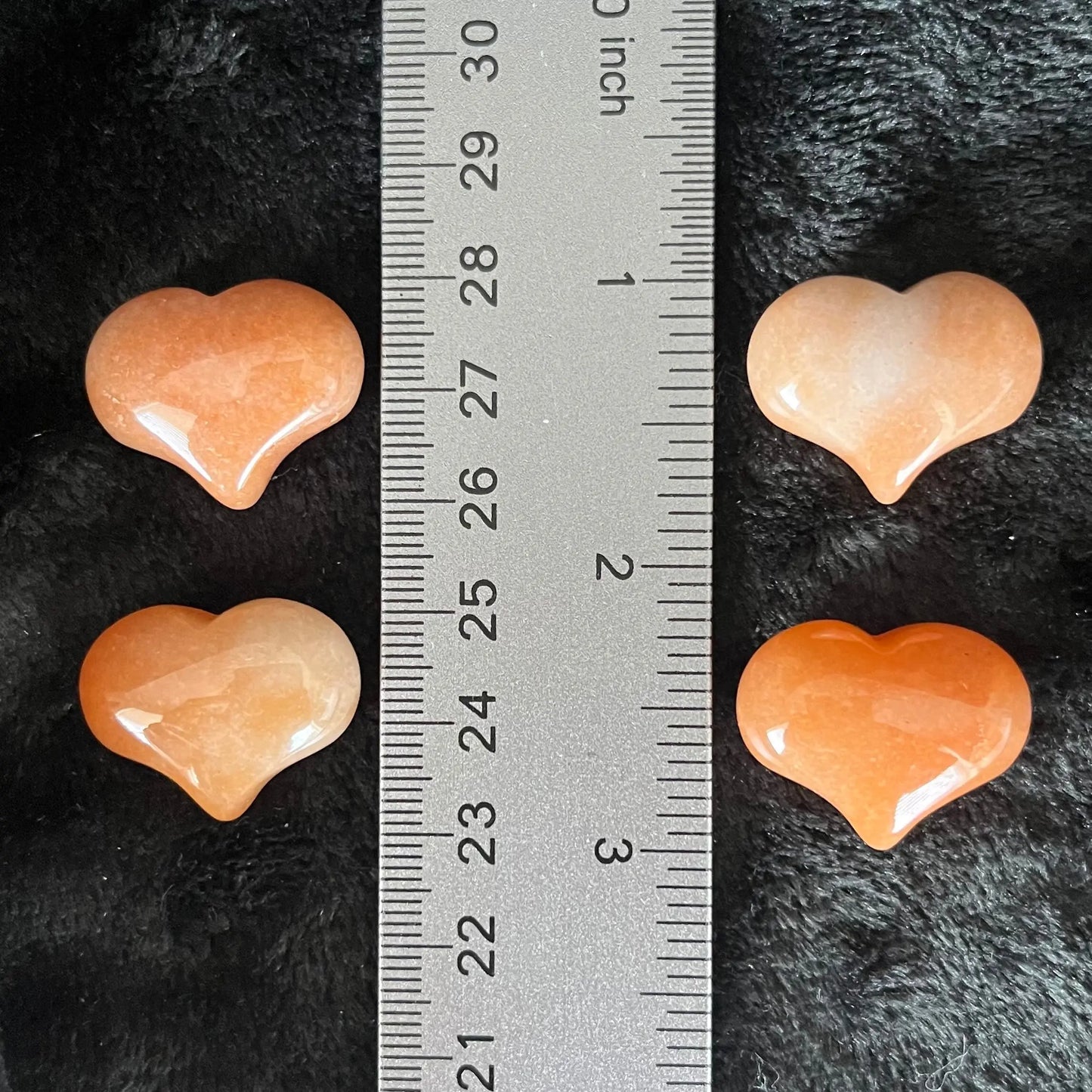 Orange Aventurine Puffy Heart (Approx. 3/4”x1”) 0541-B Shop Wholesale Crystals
