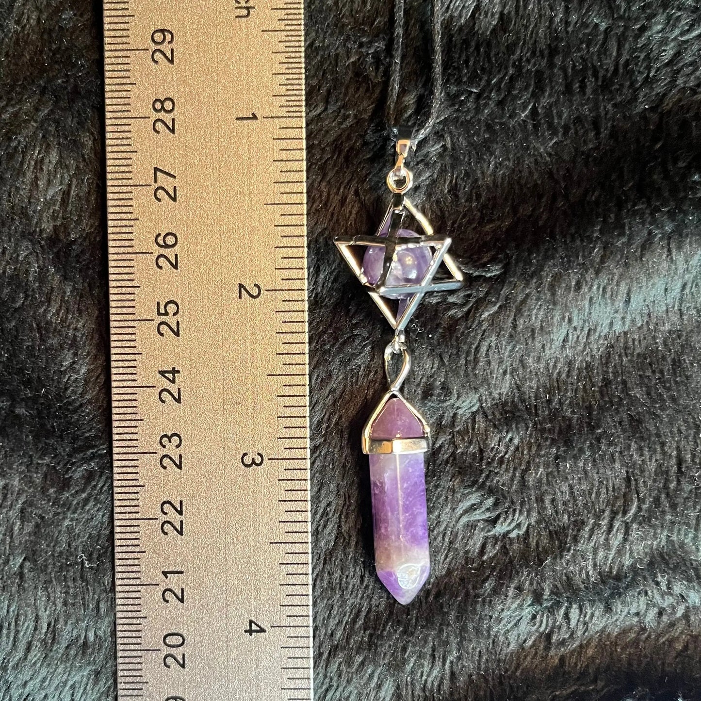 Amethyst Merkaba Crystal Point Necklace NCK-2687 Shop Wholesale Crystals