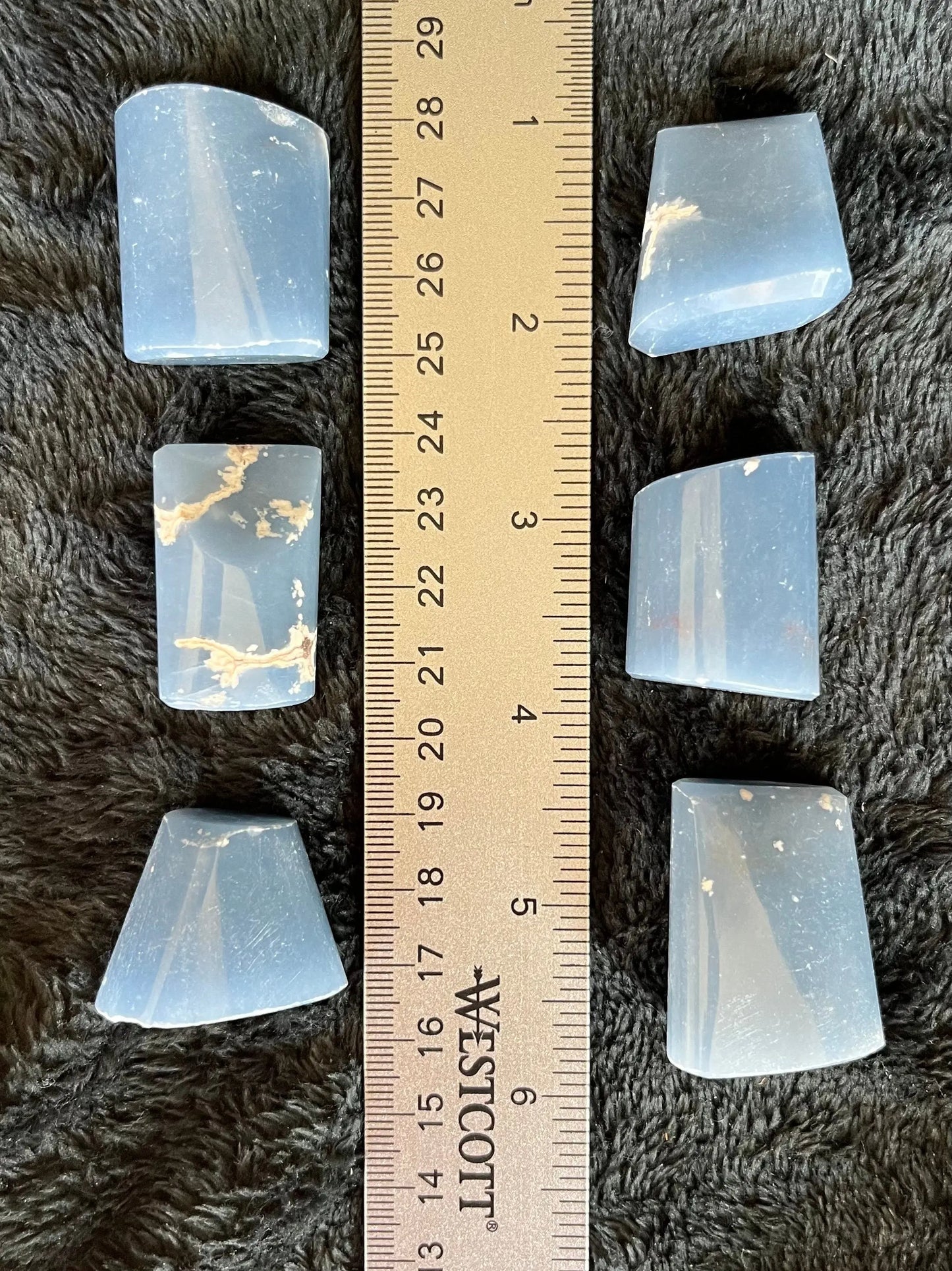 Angelite Tumbled Stone (Approx. 1 1/4”-1 3/4”) BIN-1370 Shop Wholesale Crystals