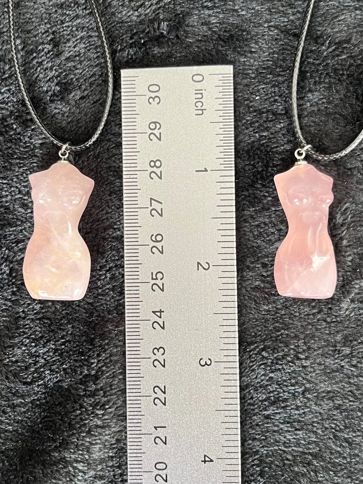 Rose Quartz Bodice Necklace (Approx. 1 1/2” pendant) 1159 Shop Wholesale Crystals