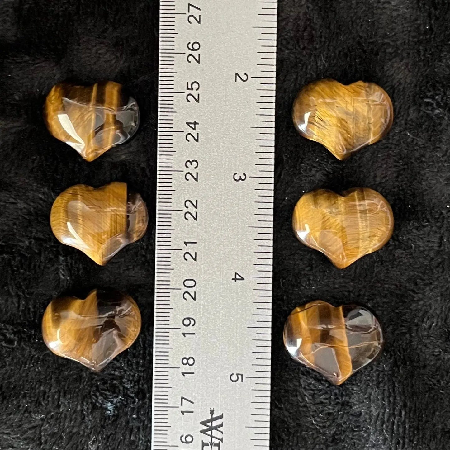 Tiger Eye Puffy Heart (Approx. 3/4”x1”) 0536-A Shop Wholesale Crystals