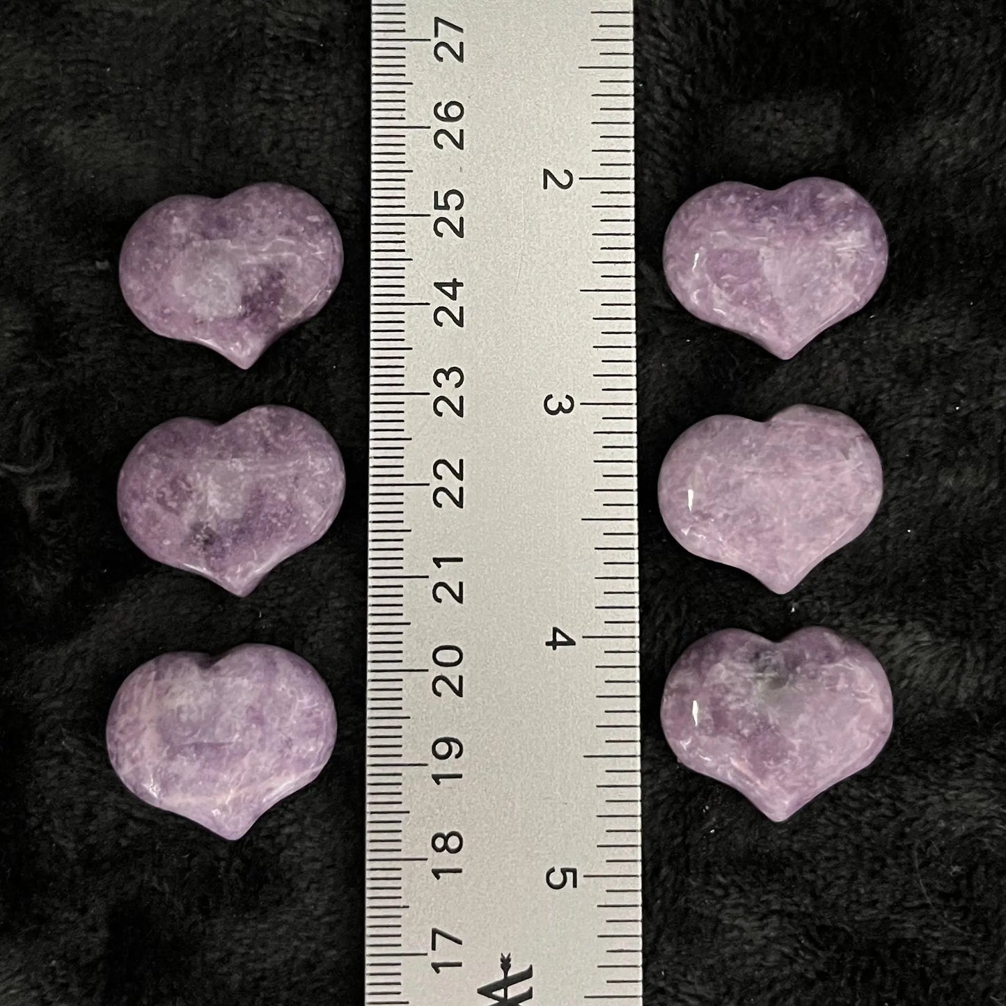 Lepidolite Puffy Heart (Approx. 3/4”x1”) 0535-D Shop Wholesale Crystals