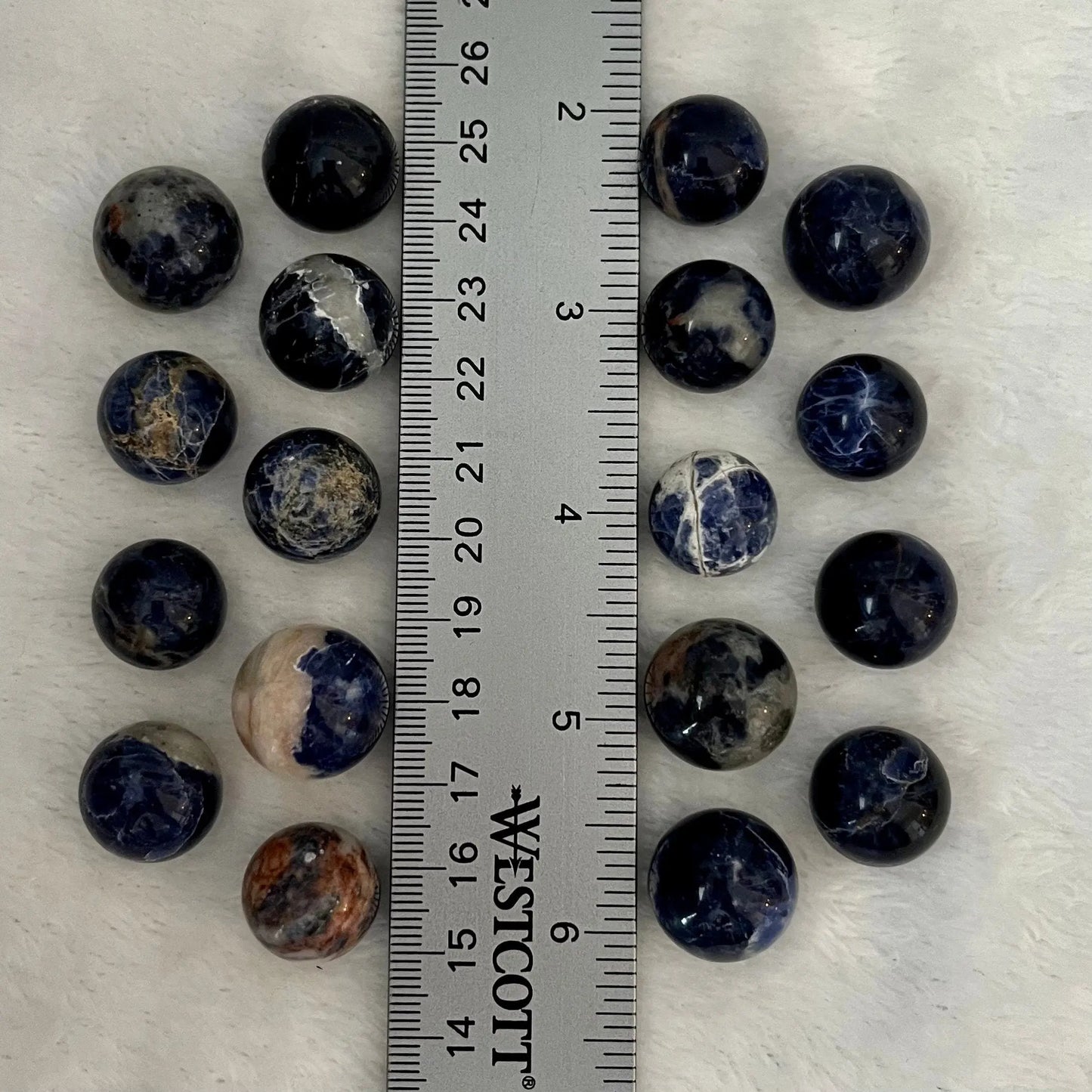 Sodalite Sphere, Small (Approx. 5/8”-3/4”) 1459 Shop Wholesale Crystals