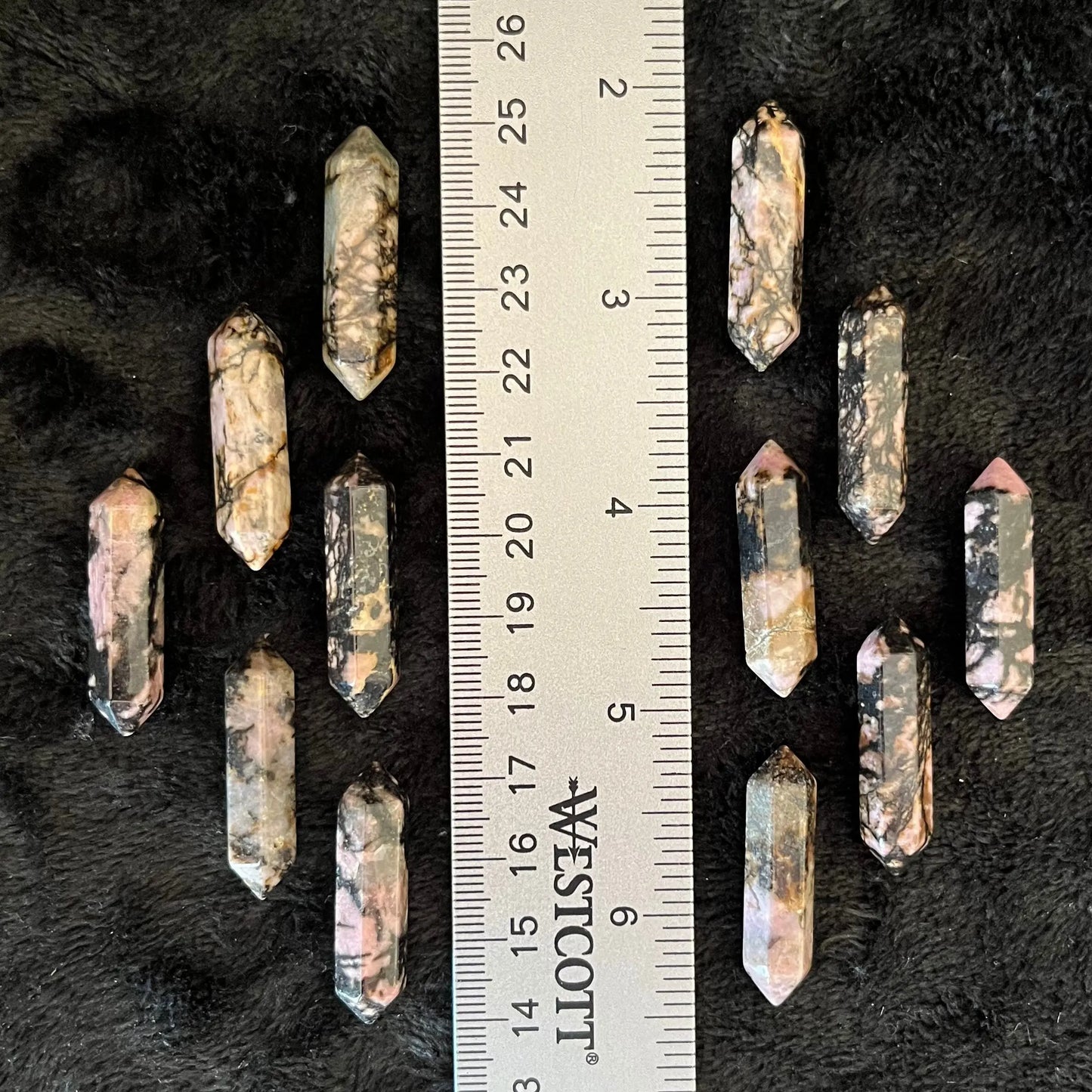 Rhodonite Double Point (Approx. 1 1/8”) T-0033 Shop Wholesale Crystals