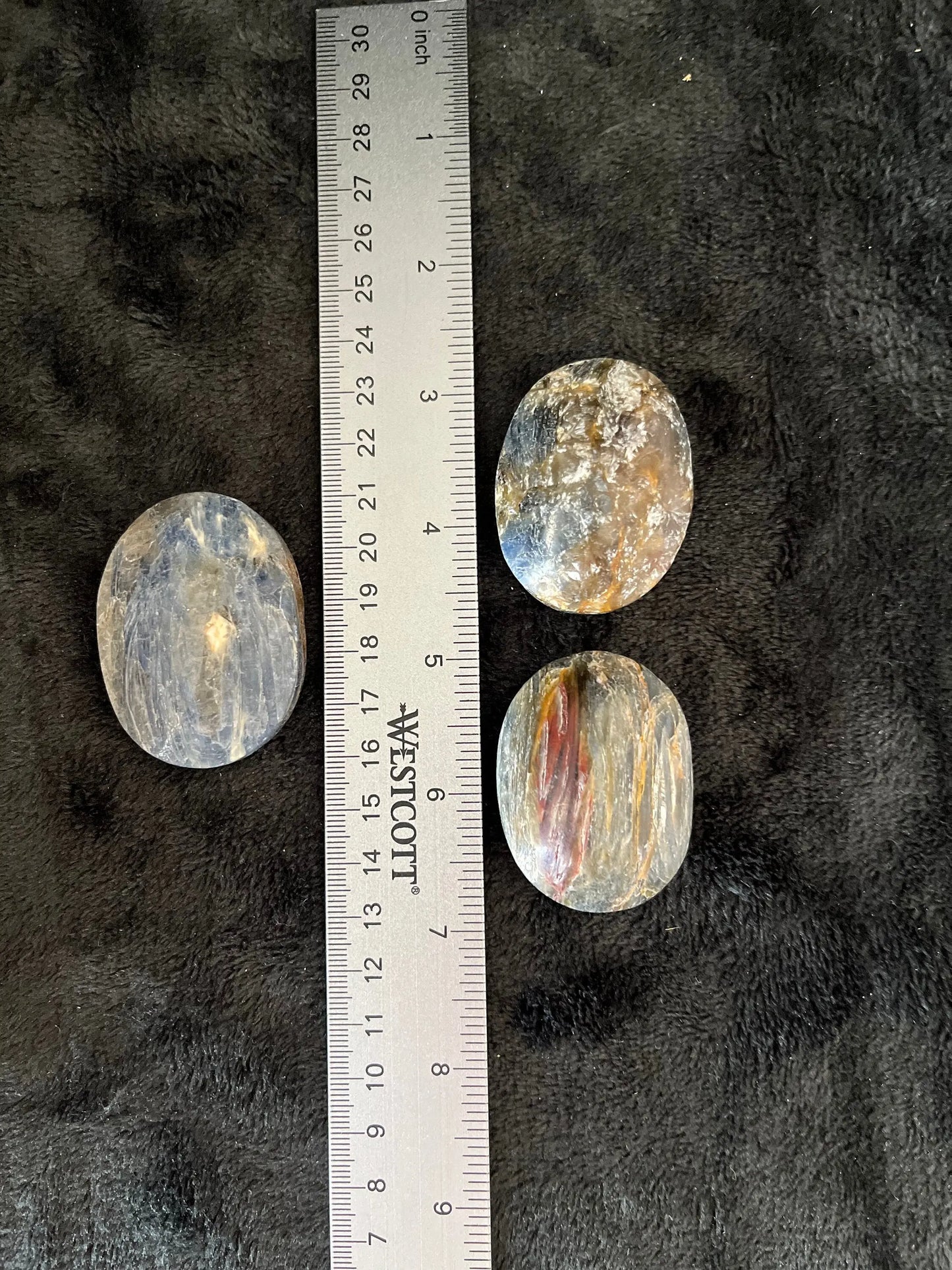 Blue Kyanite Palm Stone (Approx 1 3/4" - 2") 0289 Shop Wholesale Crystals