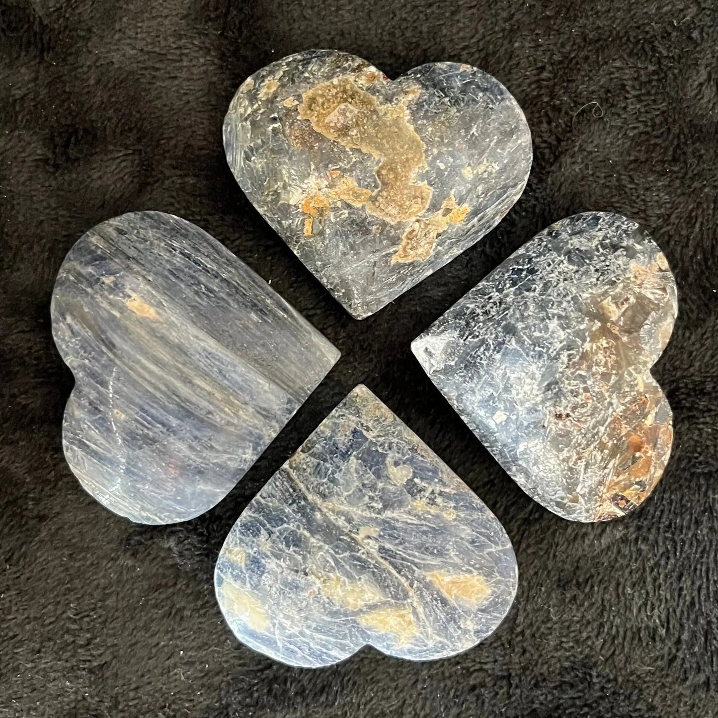 Blue Kyanite Heart (Approx 2" - 2 1/4") 0525 Shop Wholesale Crystals