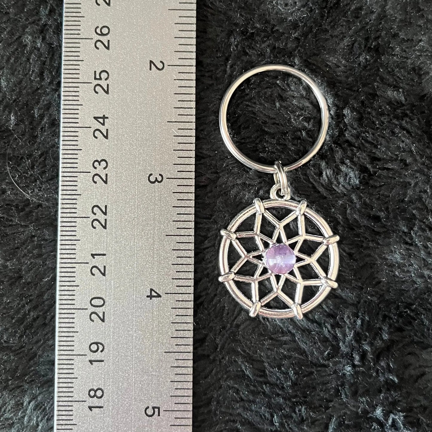 Amethyst Dream Catcher Keychain 1177 Shop Wholesale Crystals
