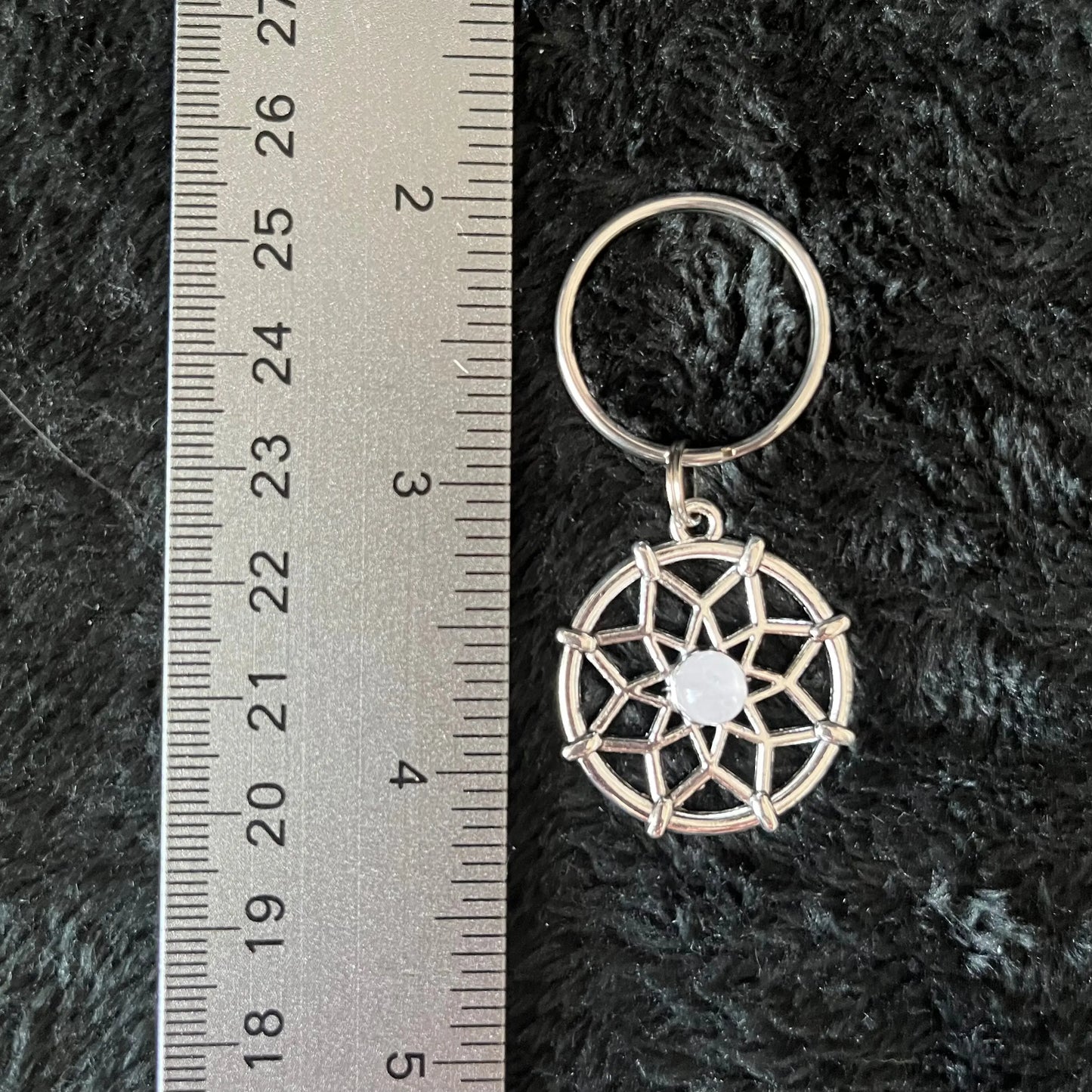 Rose Quartz Dream Catcher Keychain 1175 Shop Wholesale Crystals