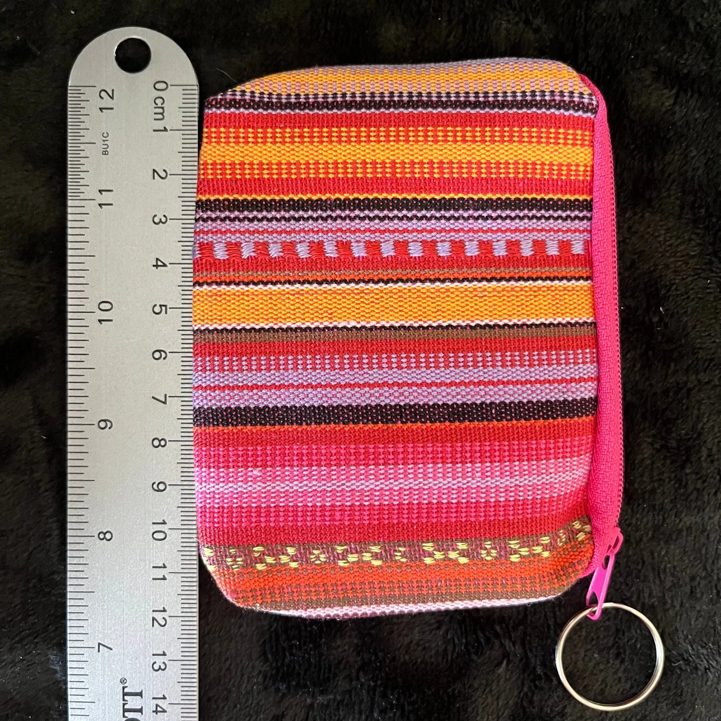 Coin Purse, Bright Pink and Spring Tones (Approx. 9X12cm) BAG-0071 Shop Wholesale Crystals