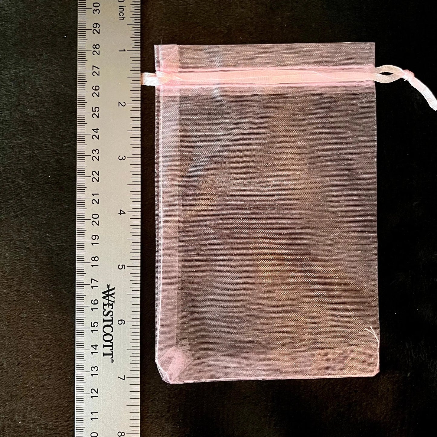 Pink Organza Bag (Approx. 4” x 6") BAG-0165 Shop Wholesale Crystals