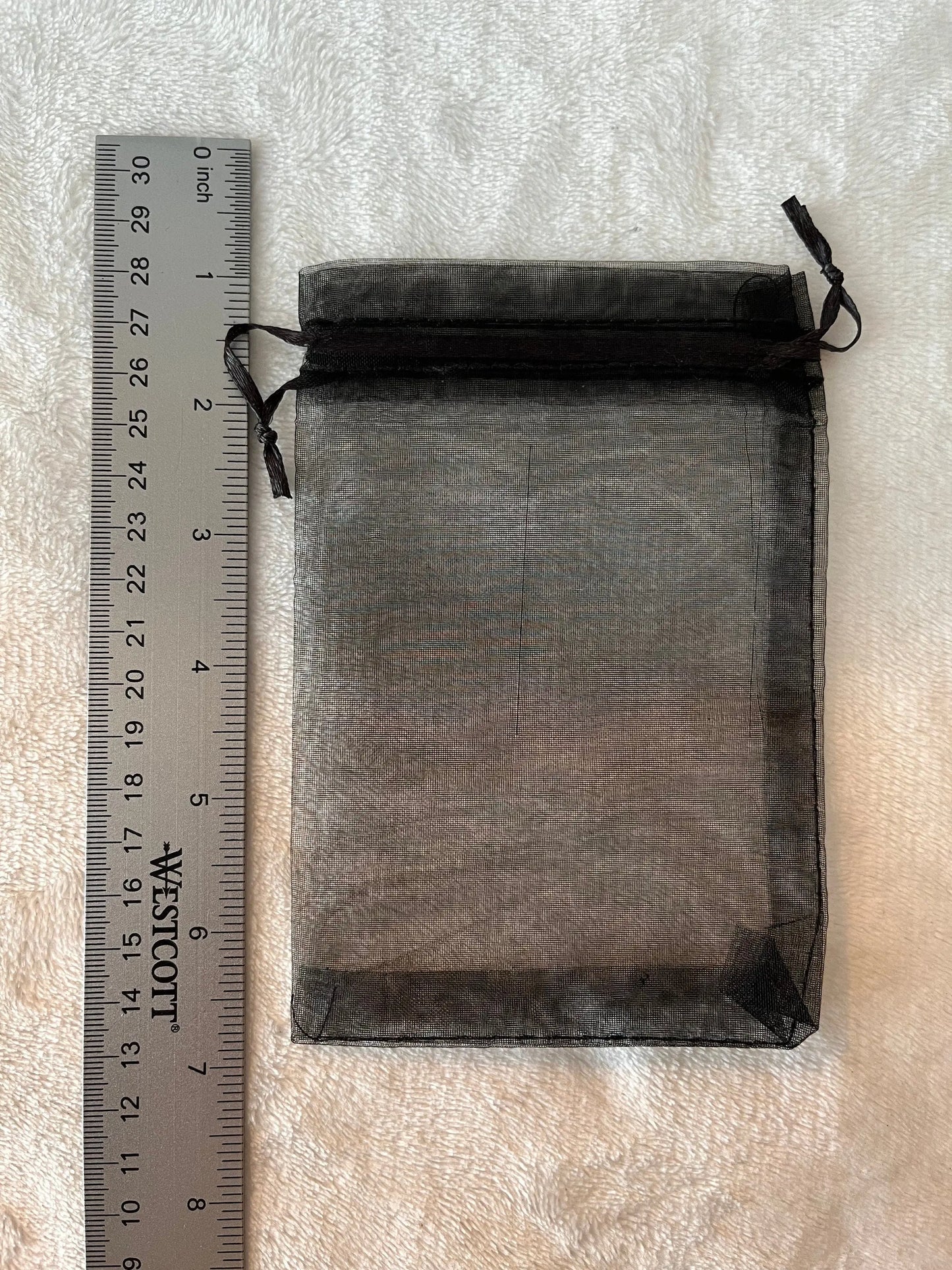 Black Organza Bag (Approx. 4” x 6") BAG-0096 Shop Wholesale Crystals