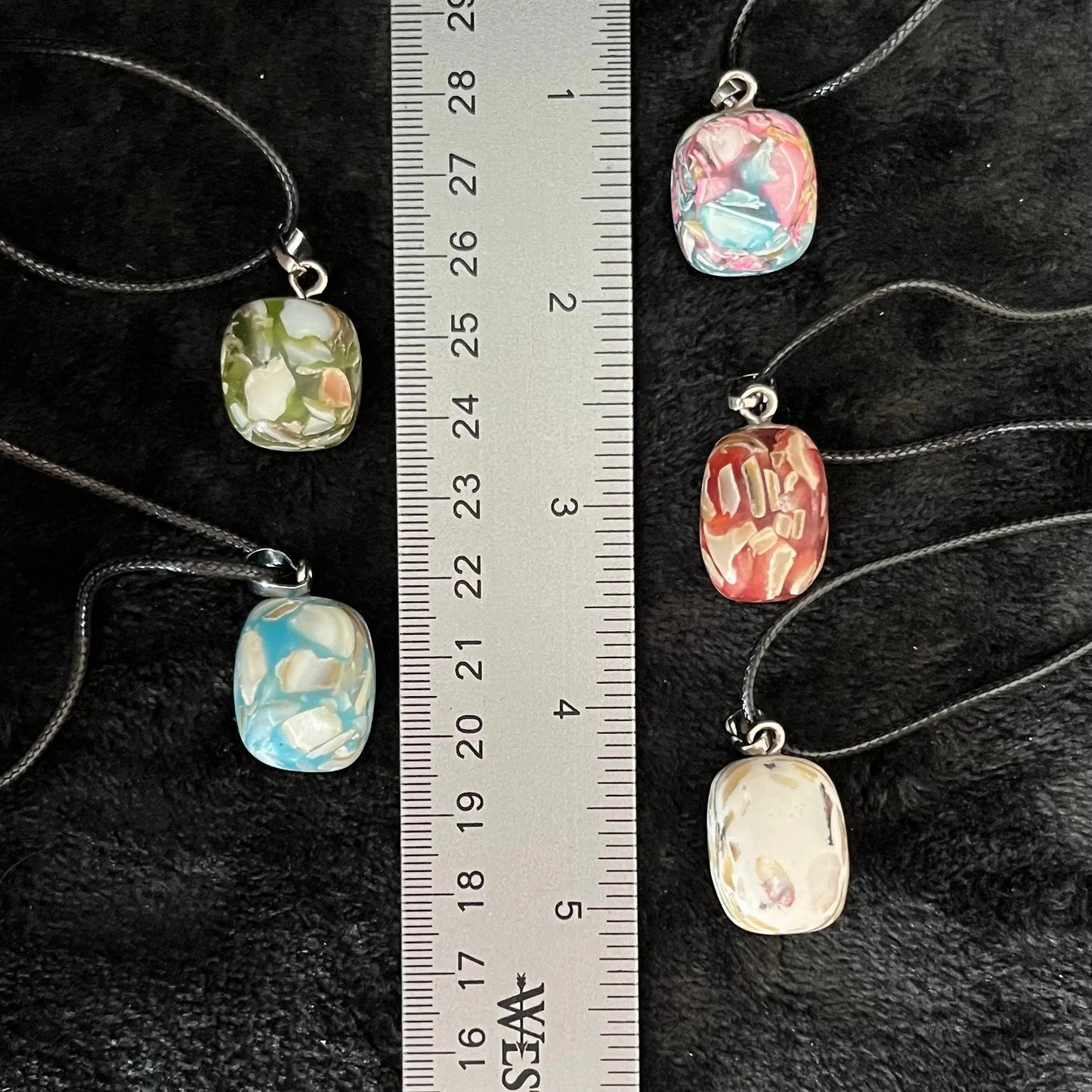 Tumbled Sea Shell Necklace (Resin), Assorted Colors 1181 Shop Wholesale Crystals