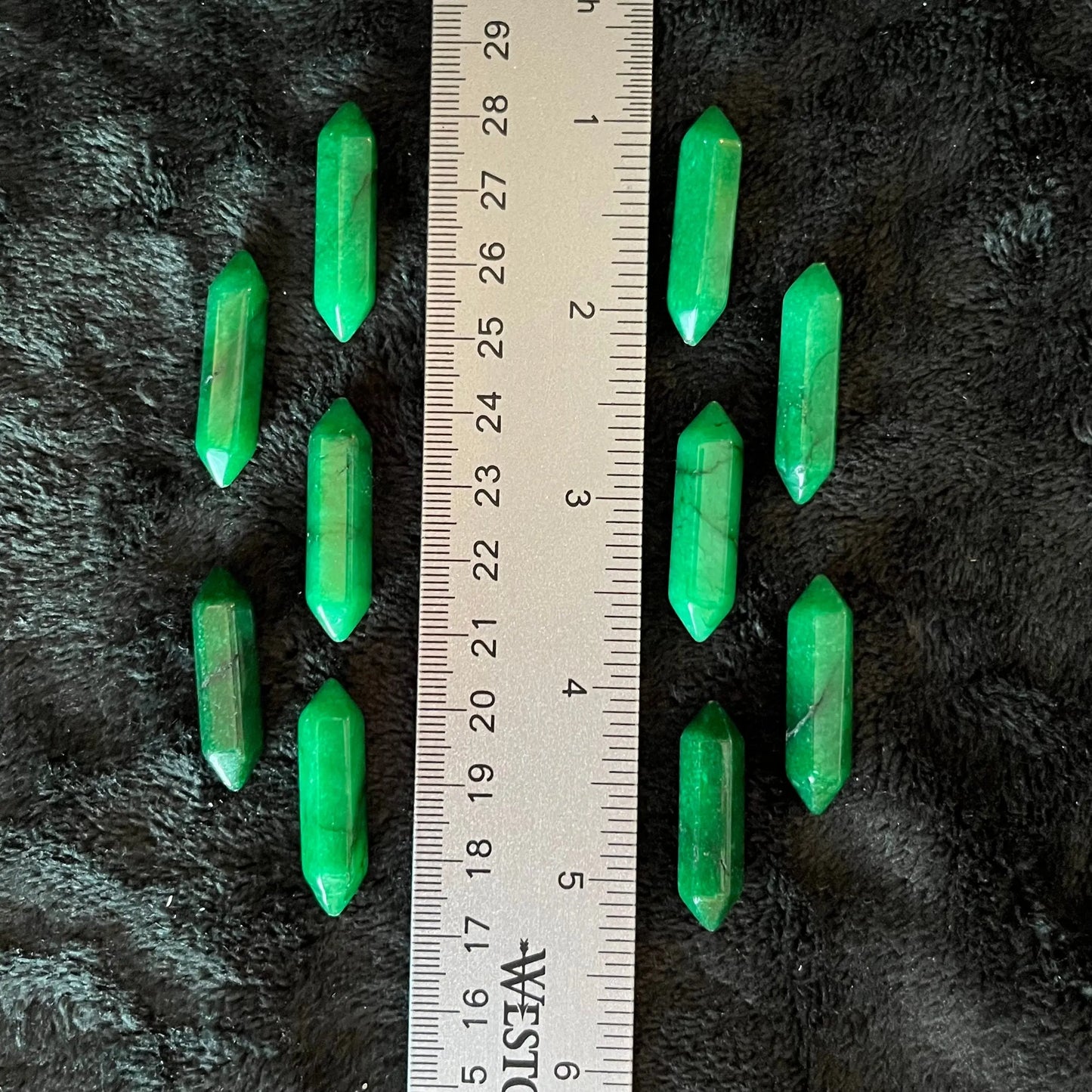 Green Quartz (Color Enhanced) Double Point (Approx. 1 1/2”) T-0074 Shop Wholesale Crystals