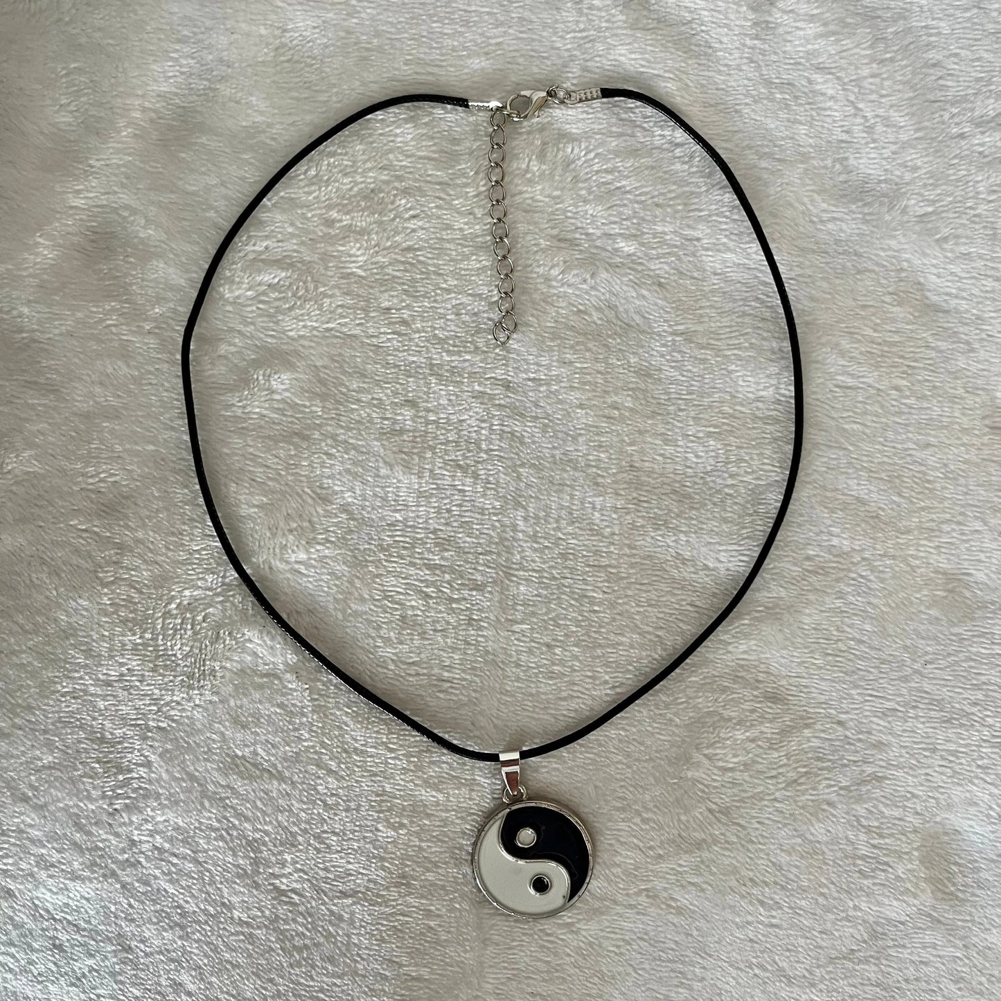 Yin and Yang Pendant Necklace with 18” Black Cord 1212 Shop Wholesale Crystals