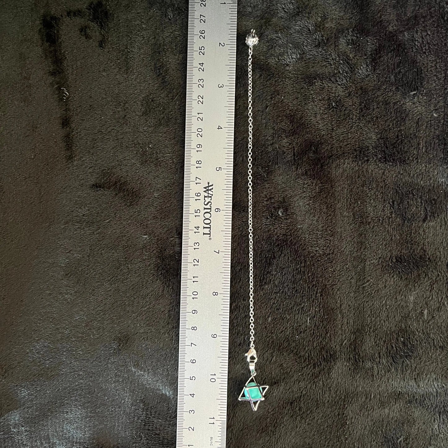 Sea Blue Howlite Merkaba Pendulum PND-0031 Shop Wholesale Crystals