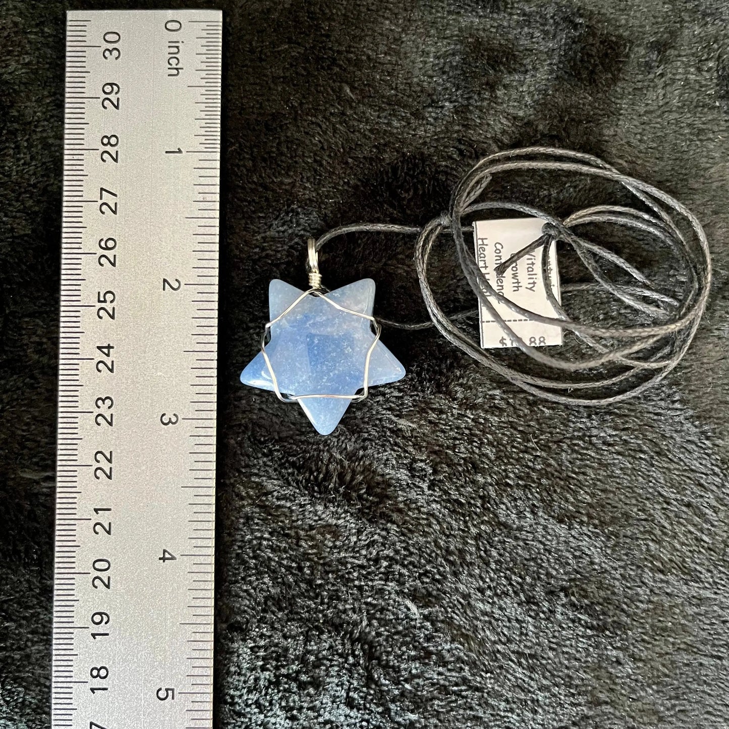 Blue Aventurine Star Wire Wrapped Necklace NCK-2728 Shop Wholesale Crystals