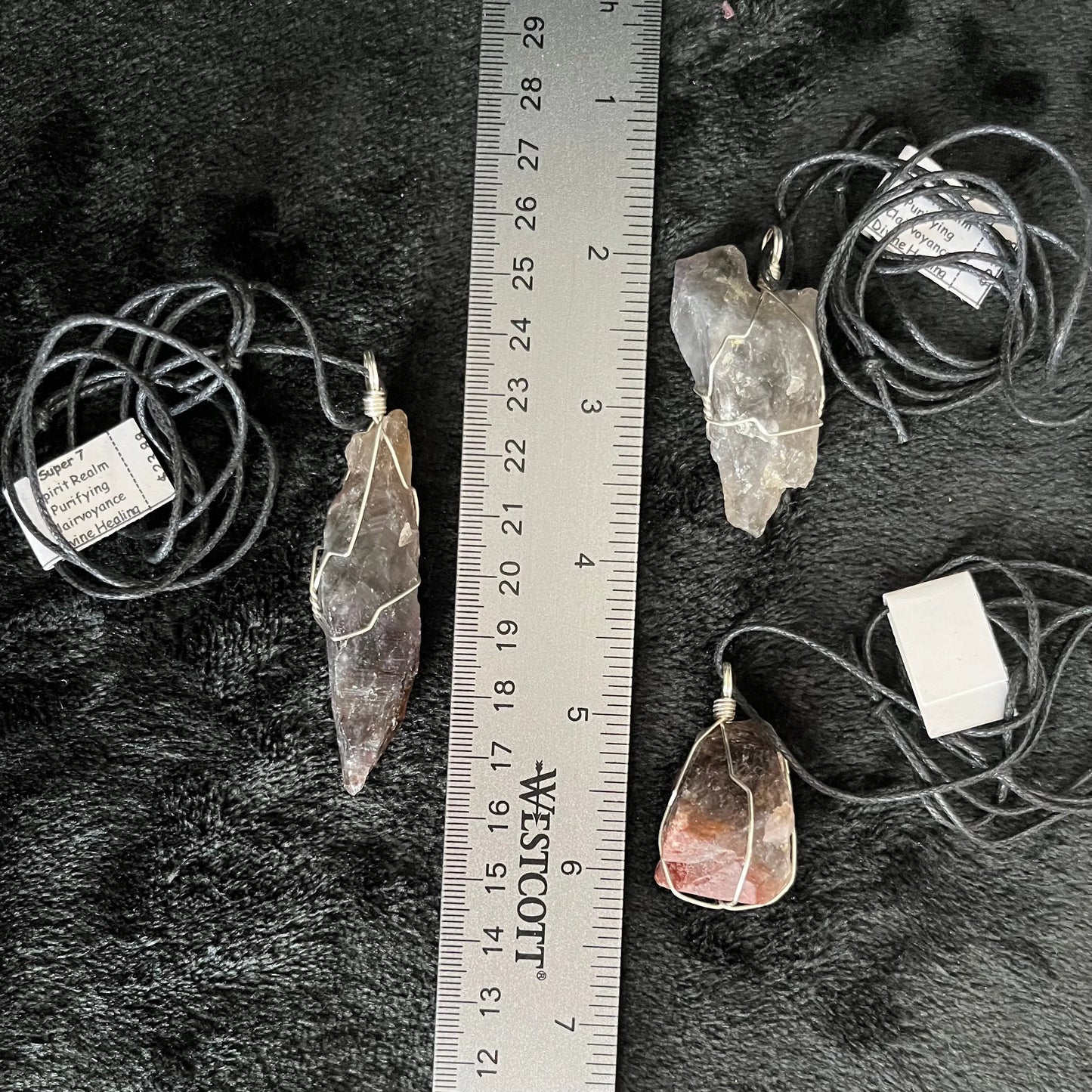 Super 7 Stone Wire Wrapped Necklace NCK-2738 Shop Wholesale Crystals