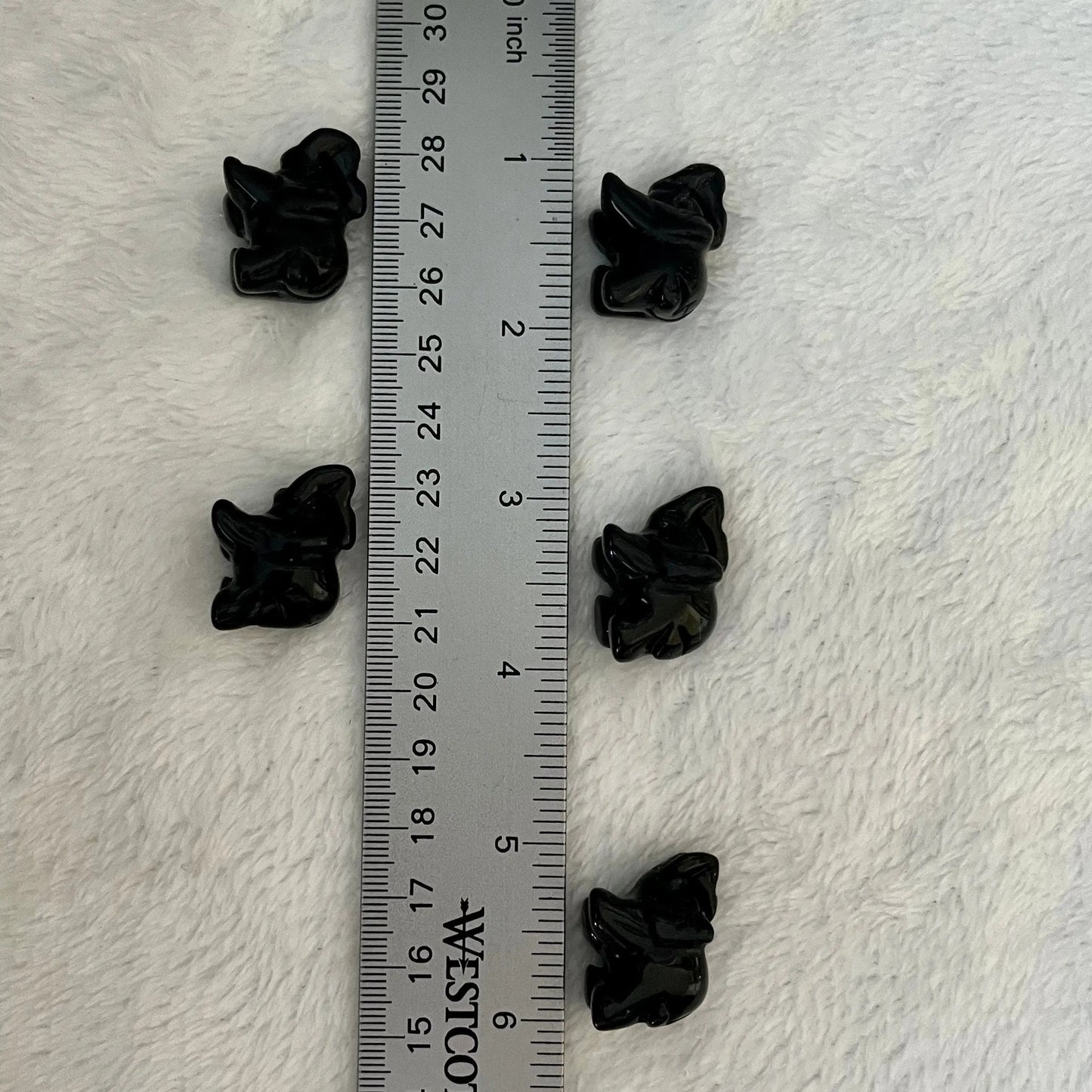 Black Obsidian Carved Elephant (Approx. 1”) 0048 Shop Wholesale Crystals