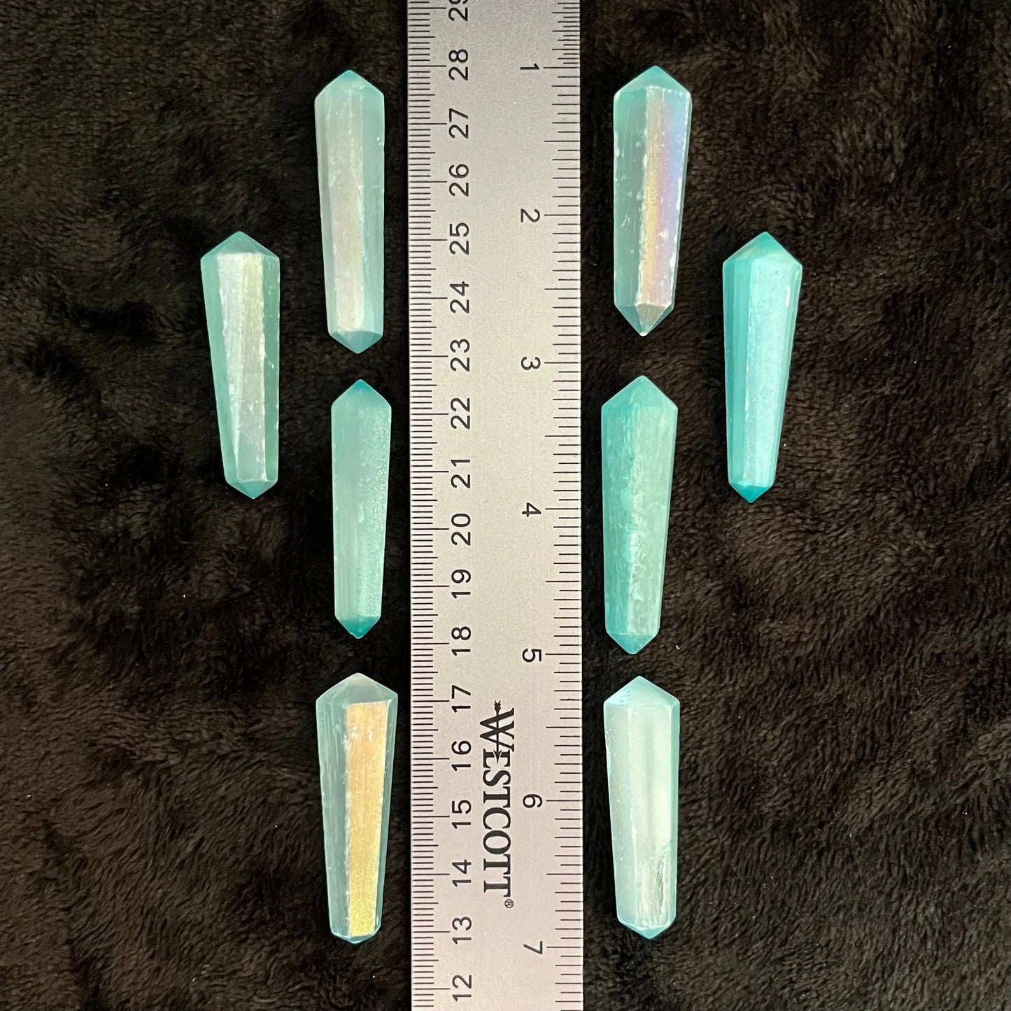 Aqua Blue Selenite Crystal Point (Approx. 1 1/2” - 1 3/4”) 1519 Shop Wholesale Crystals