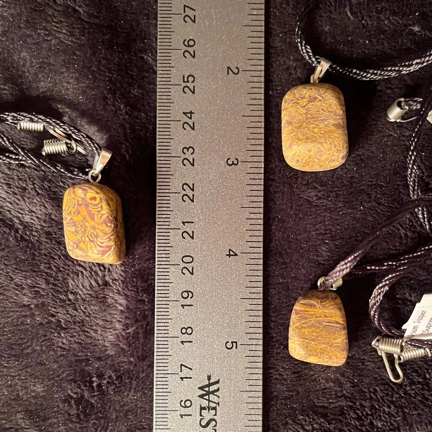 Miriam Jasper Necklace with Black Cord NCK-2743 Shop Wholesale Crystals