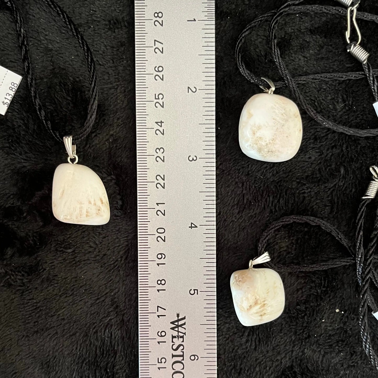 Scolecite Necklace with Black Cord NCK-2741 Shop Wholesale Crystals