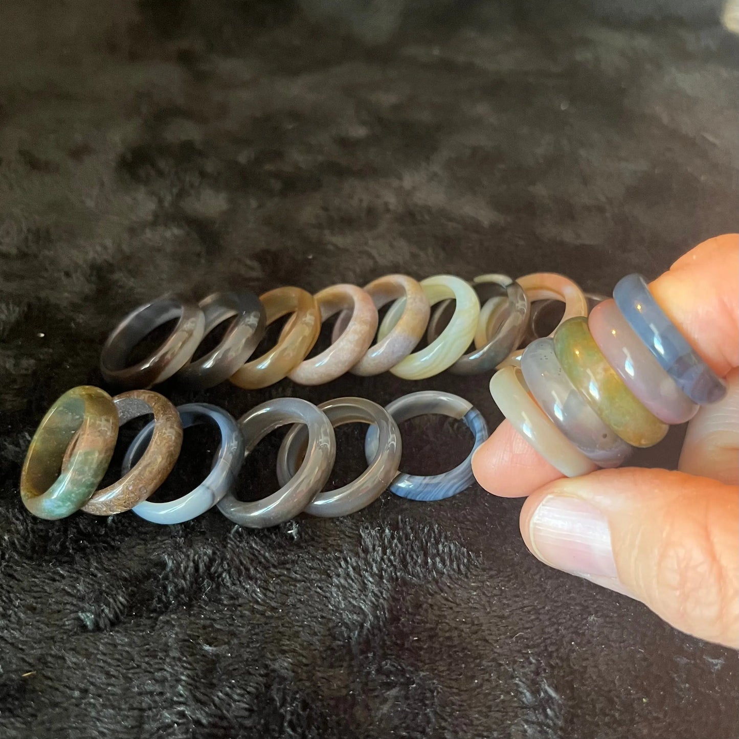 Natural Agate Ring Size 7 RNG-0108 Shop Wholesale Crystals