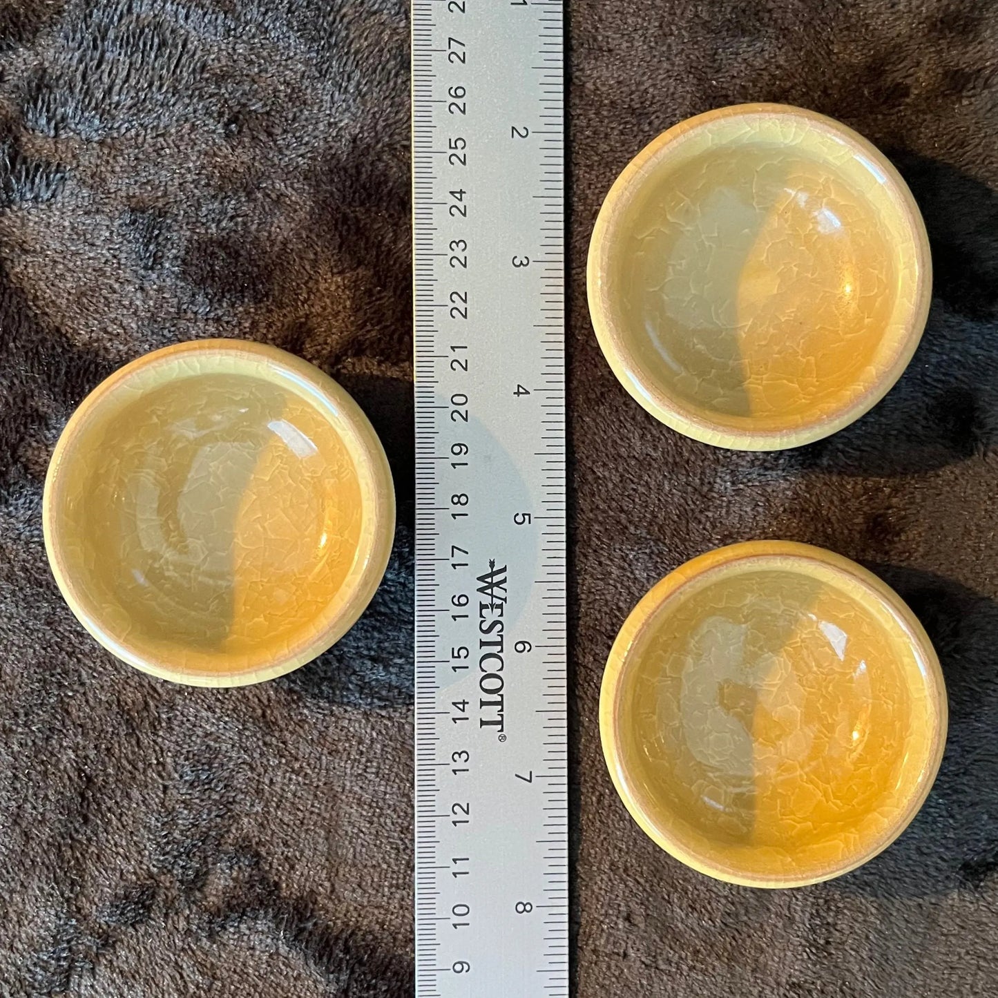 Small Ceramic Bowl, Golden Yellow (Approx. 2 5/8" x 1 1/4") 1606 Shop Wholesale Crystals
