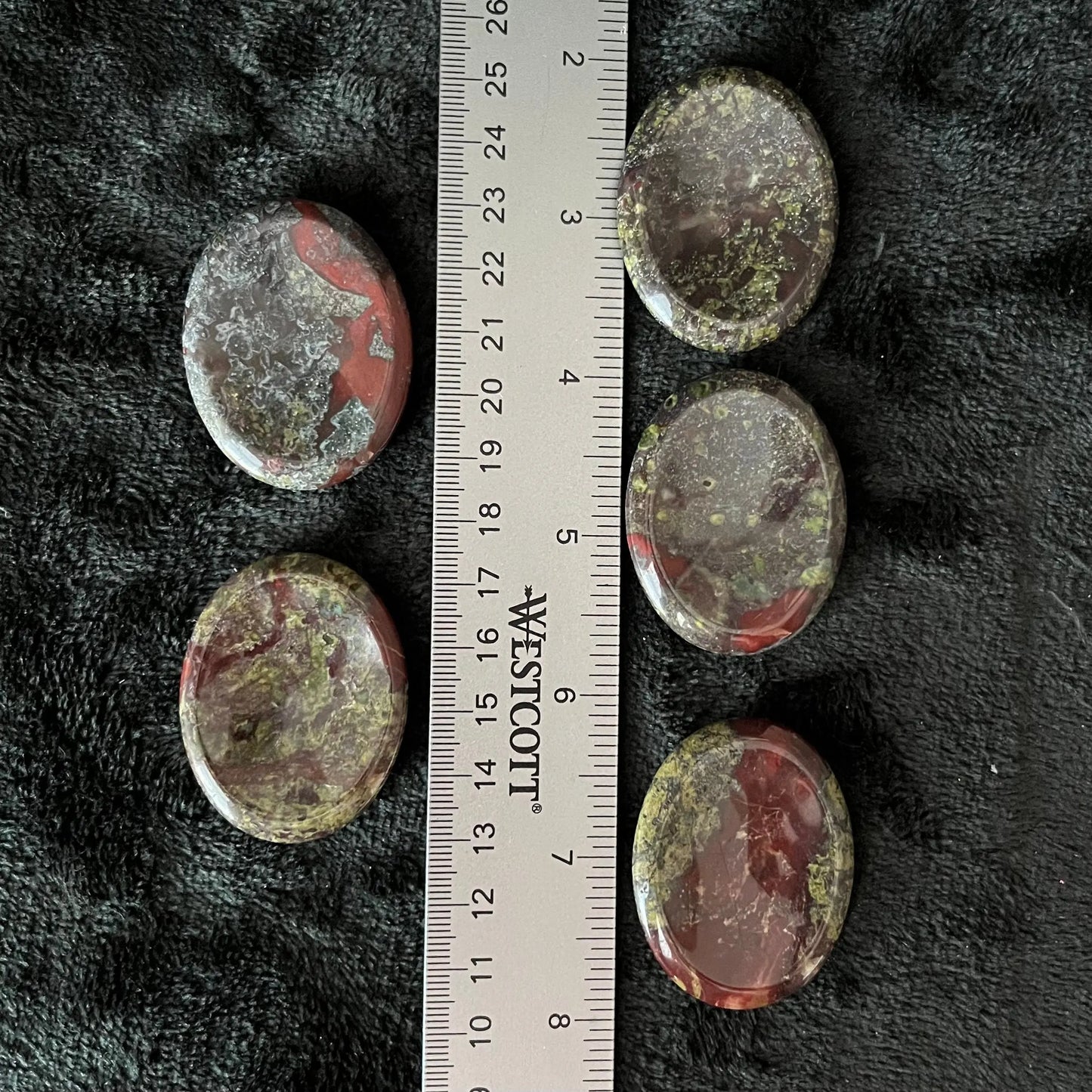 Dragon Blood Jasper Worry Stone (Approx 1 3/4” - 1 3/8”) 1378 Shop Wholesale Crystals