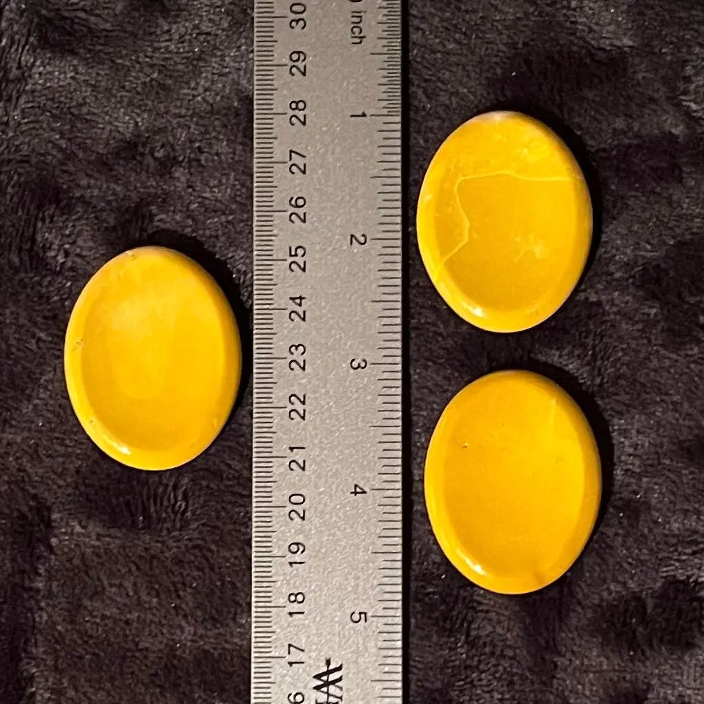 Yellow Jasper Worry Stone (Approx. 1 3/4” X 1 3/8”) 1422 Shop Wholesale Crystals