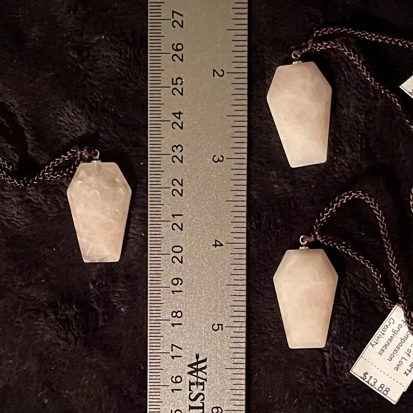 Rose Quartz Coffin Necklace NCK-2789 Shop Wholesale Crystals